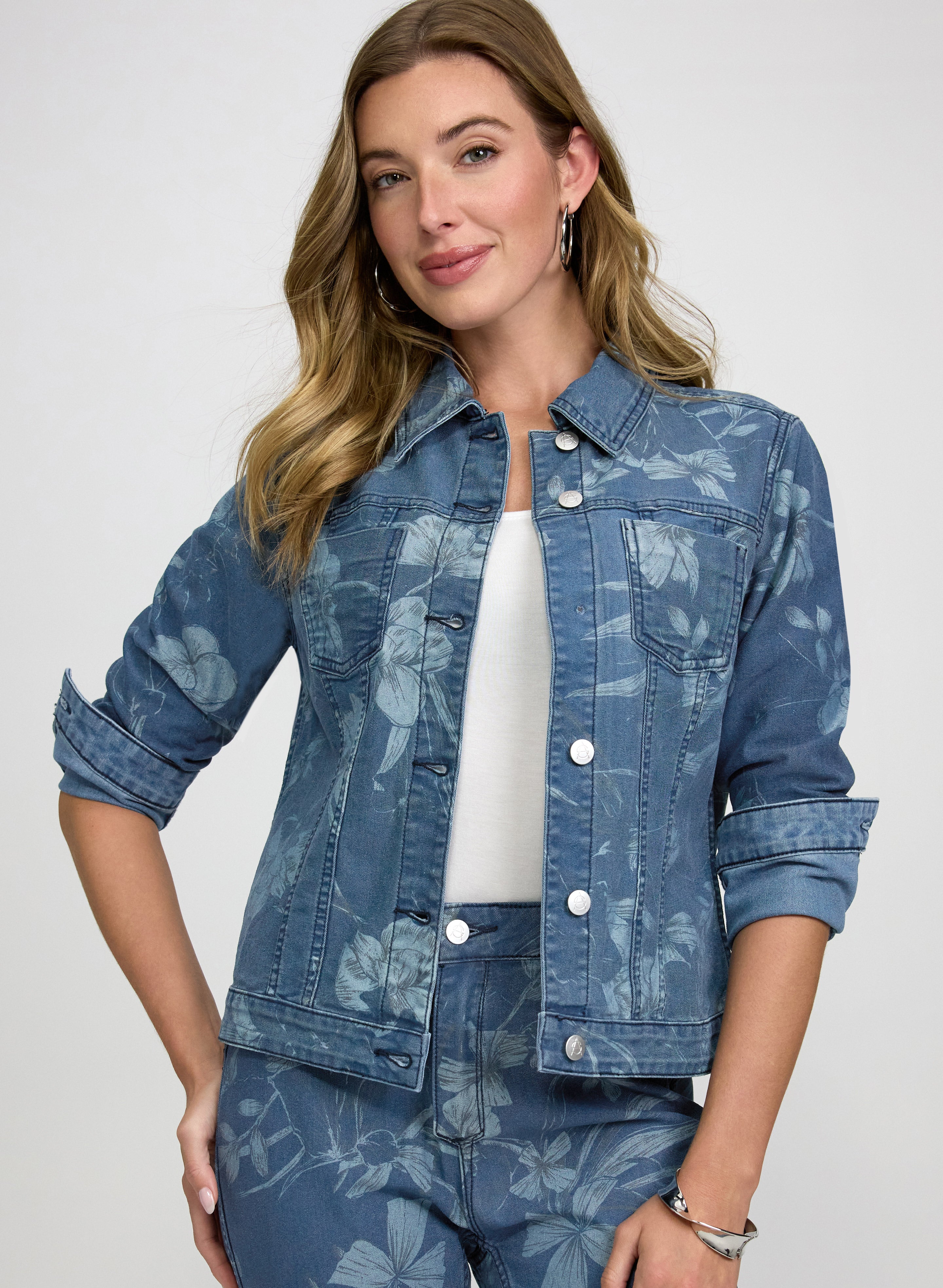 Reversible Floral Denim Jacket