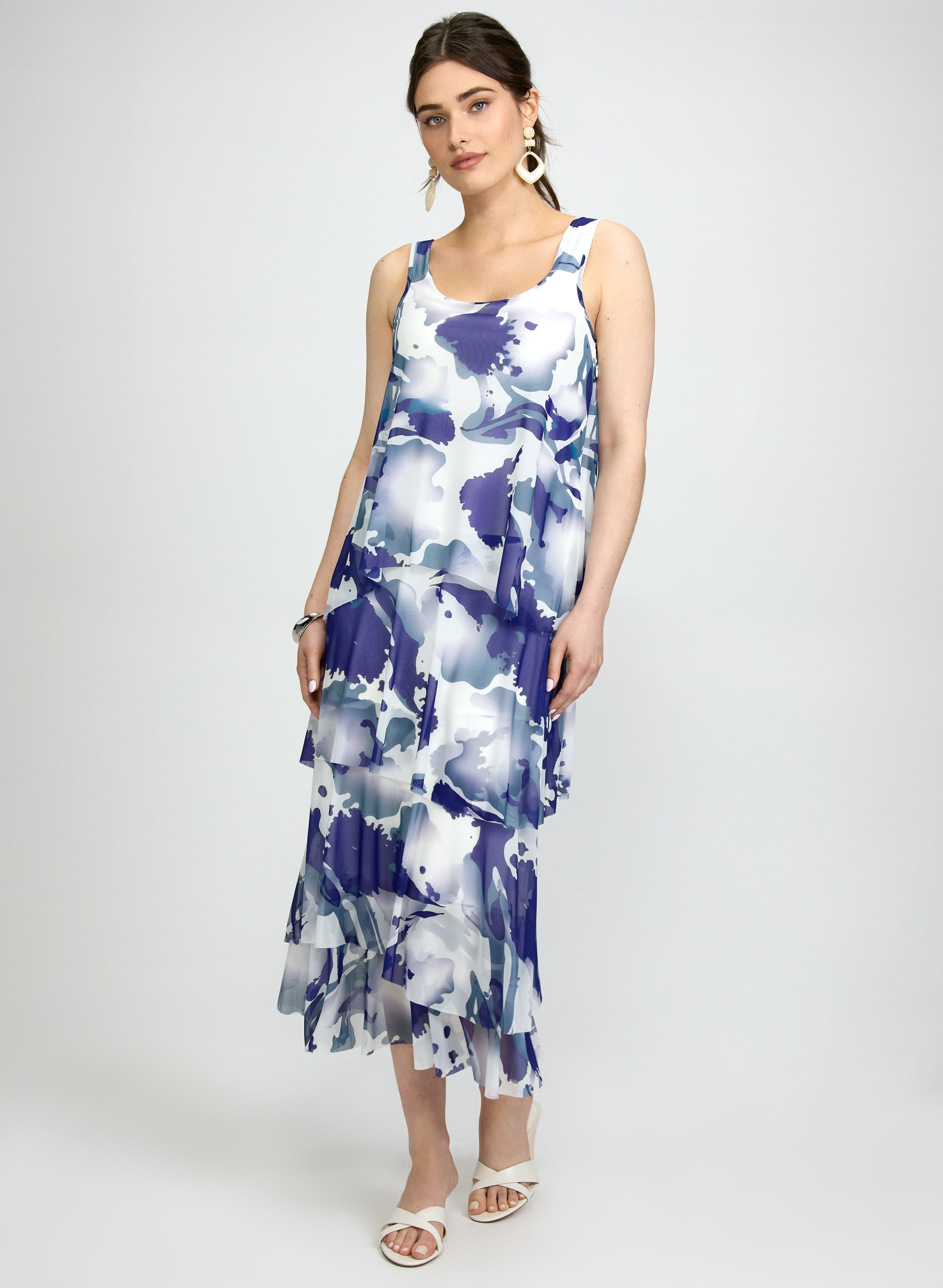 blue marble print dress Marble Print Dress