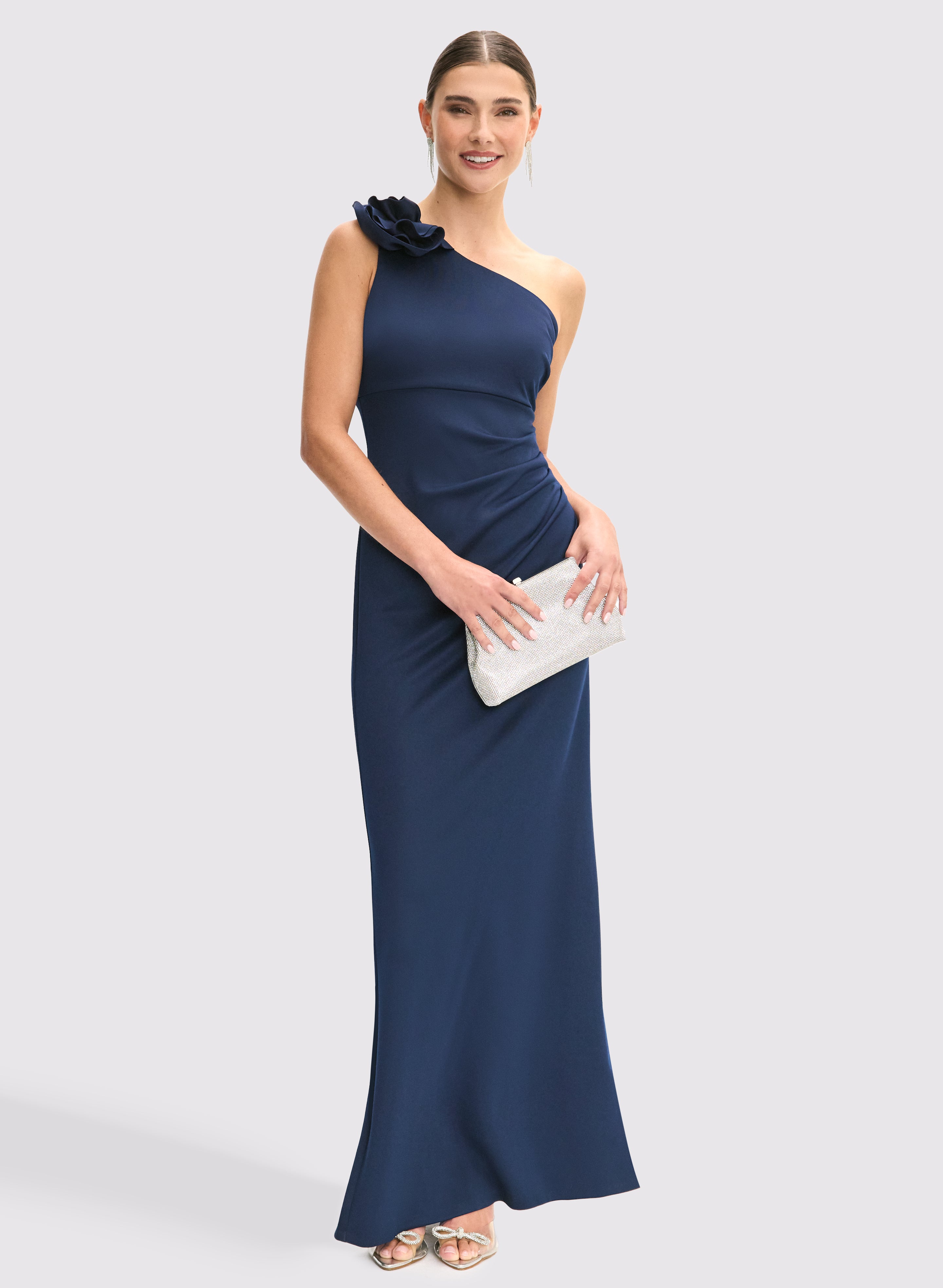 One Shoulder Fitted Dress Nicoletta NC1087 Evening Dress One Shoulder Fitted, Long One Shoulder Fitted Dress Nicoletta NC1087 Evening Dress One Shoulder Fitted, Long