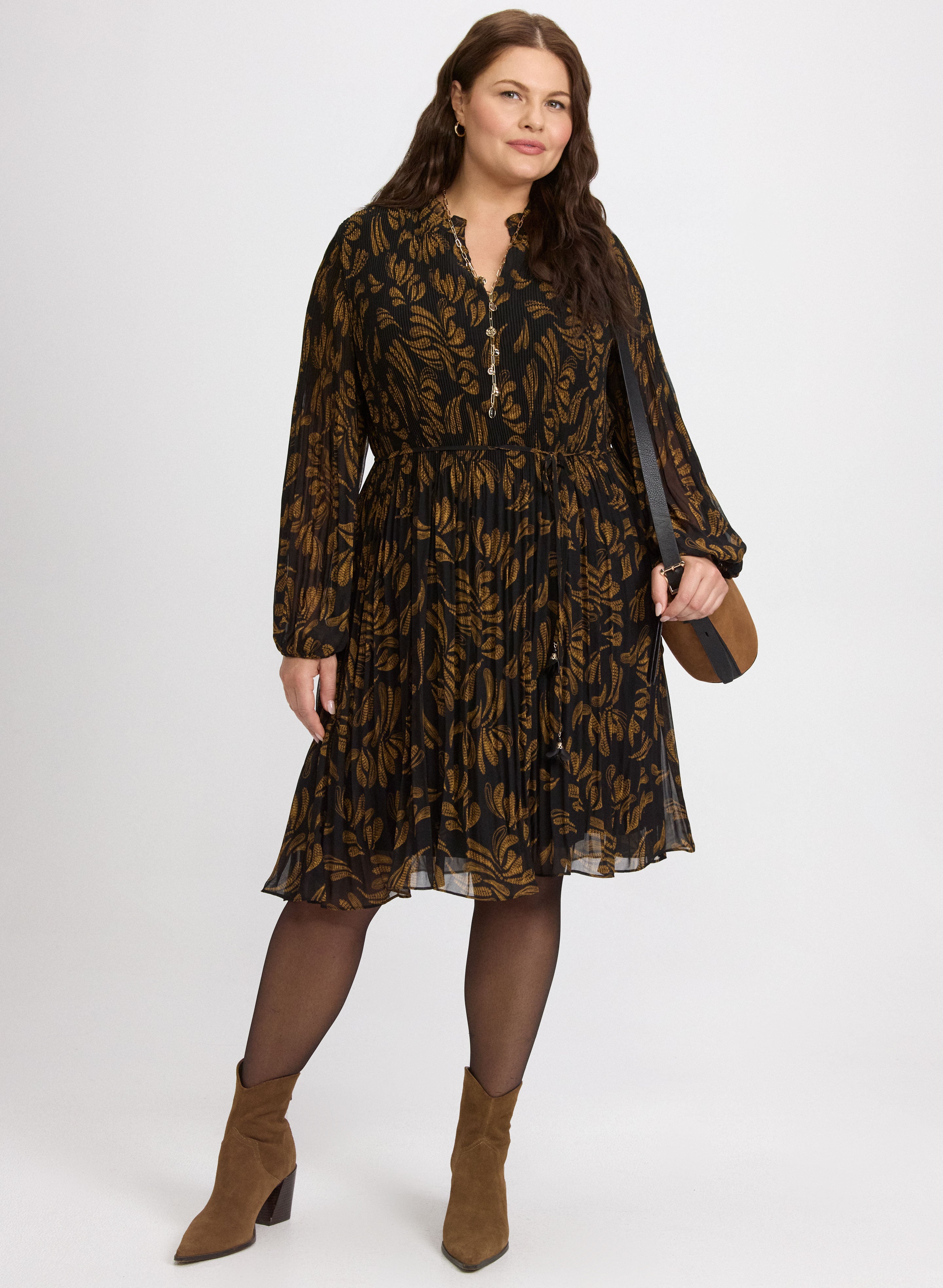 Pleated Paisley Dress Pleated Paisley Dress