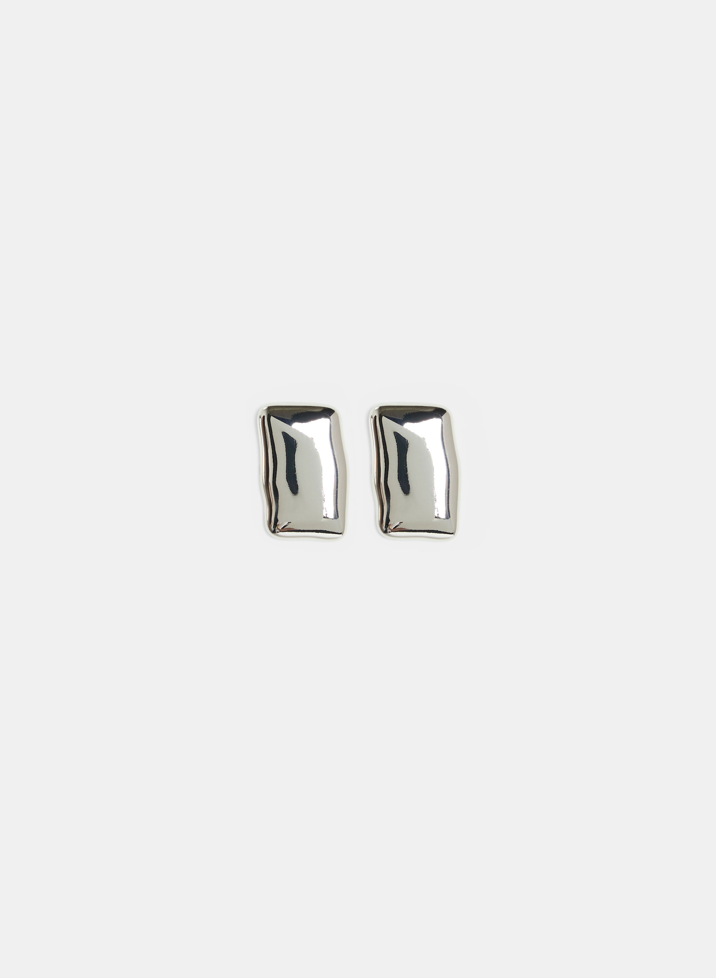 Curved Rectangular Earrings