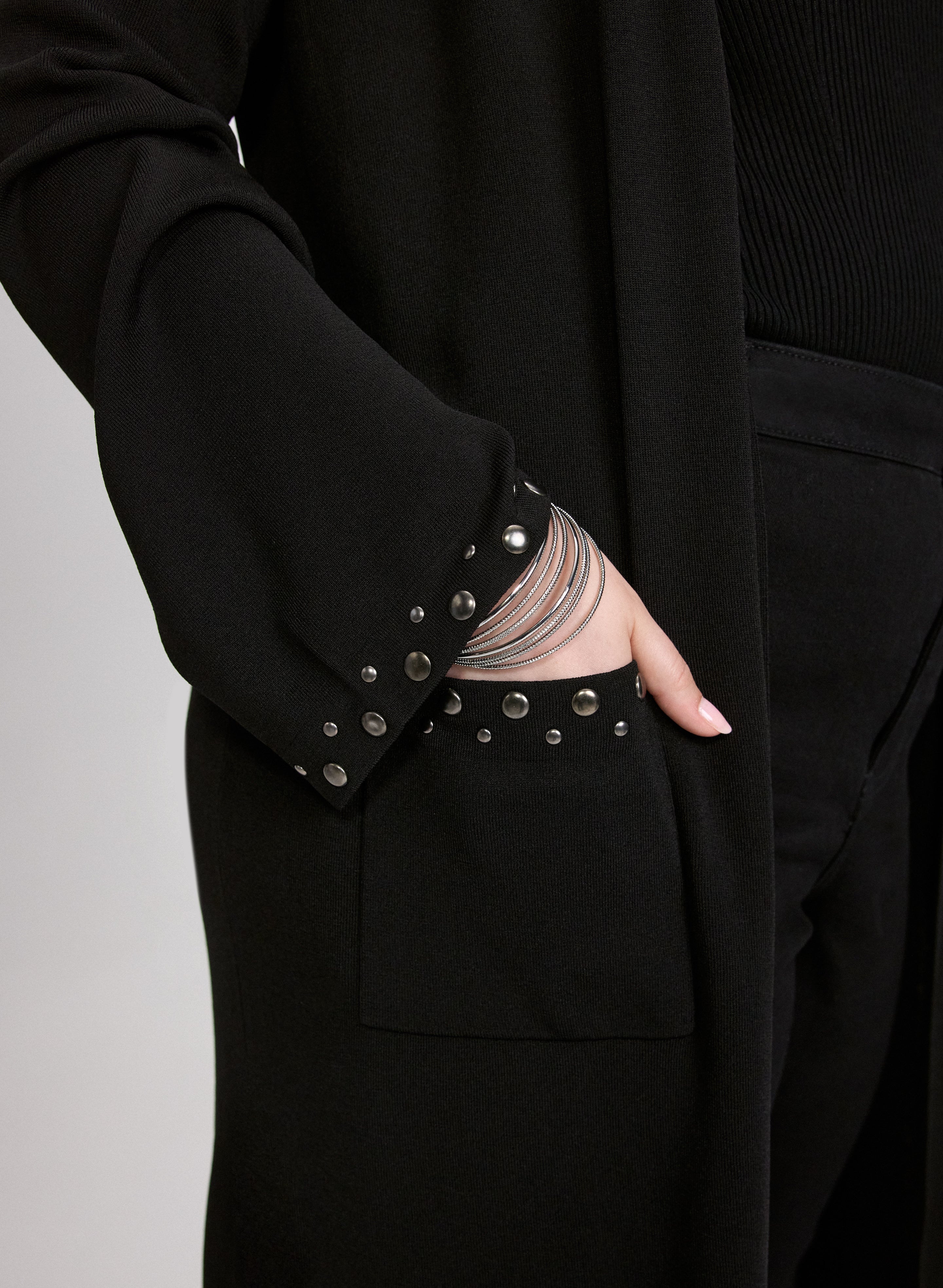 Joseph Ribkoff - Embellished Open-Front Cardigan