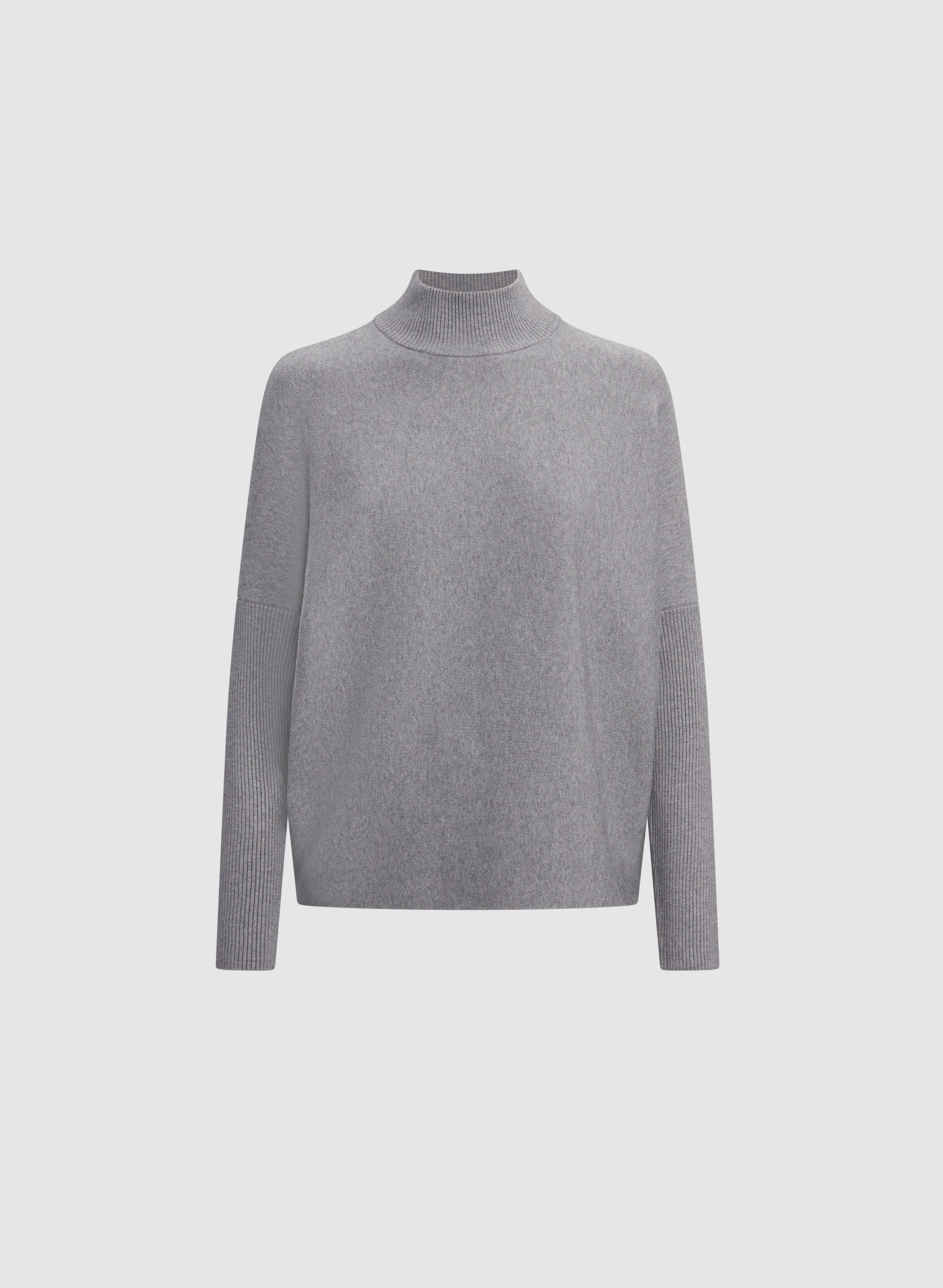 Ribbed Mock Neck Sweater