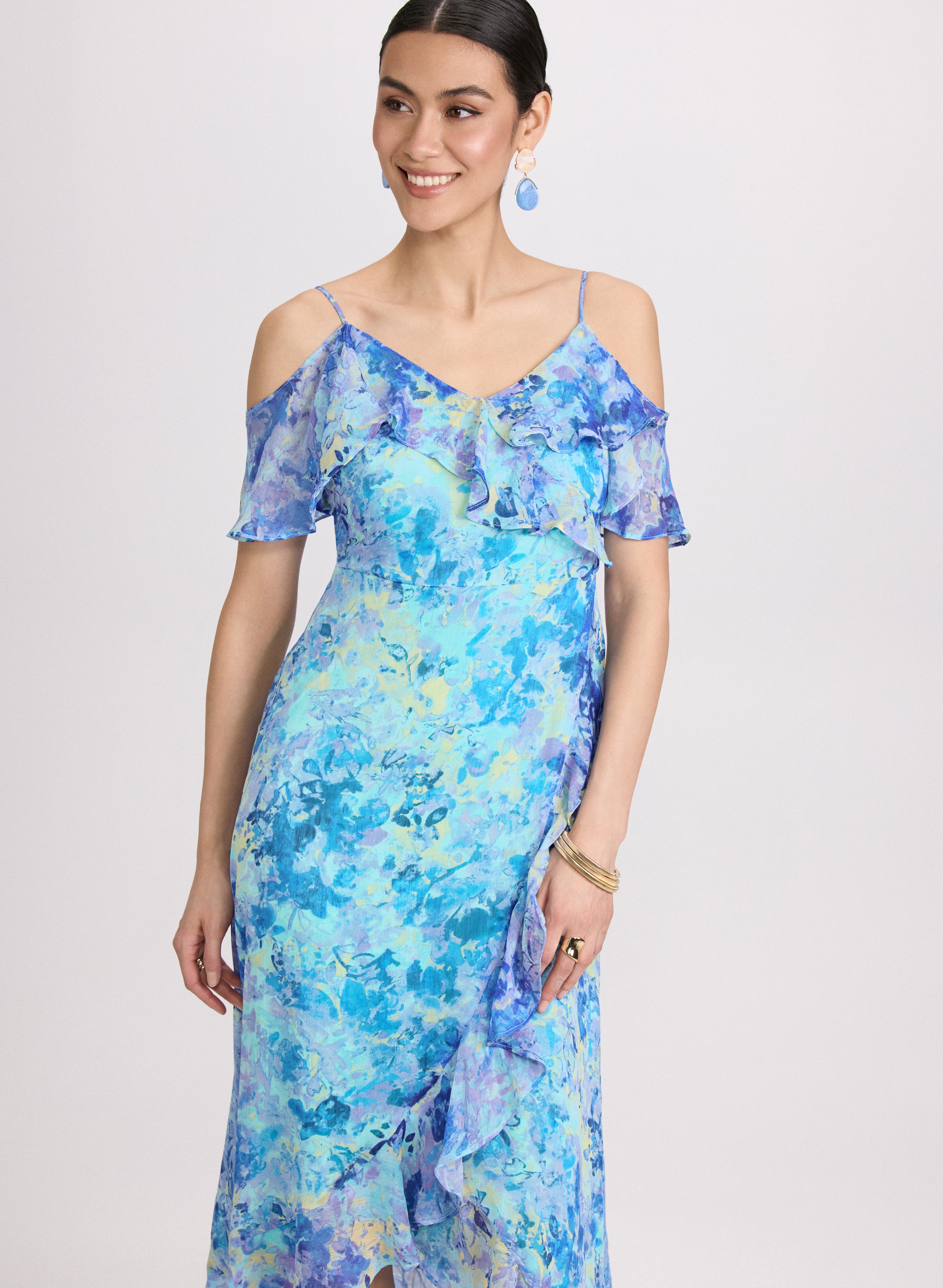 ワンピース Lauris Chiffon Long Dress Lauris Chiffon Long Dress