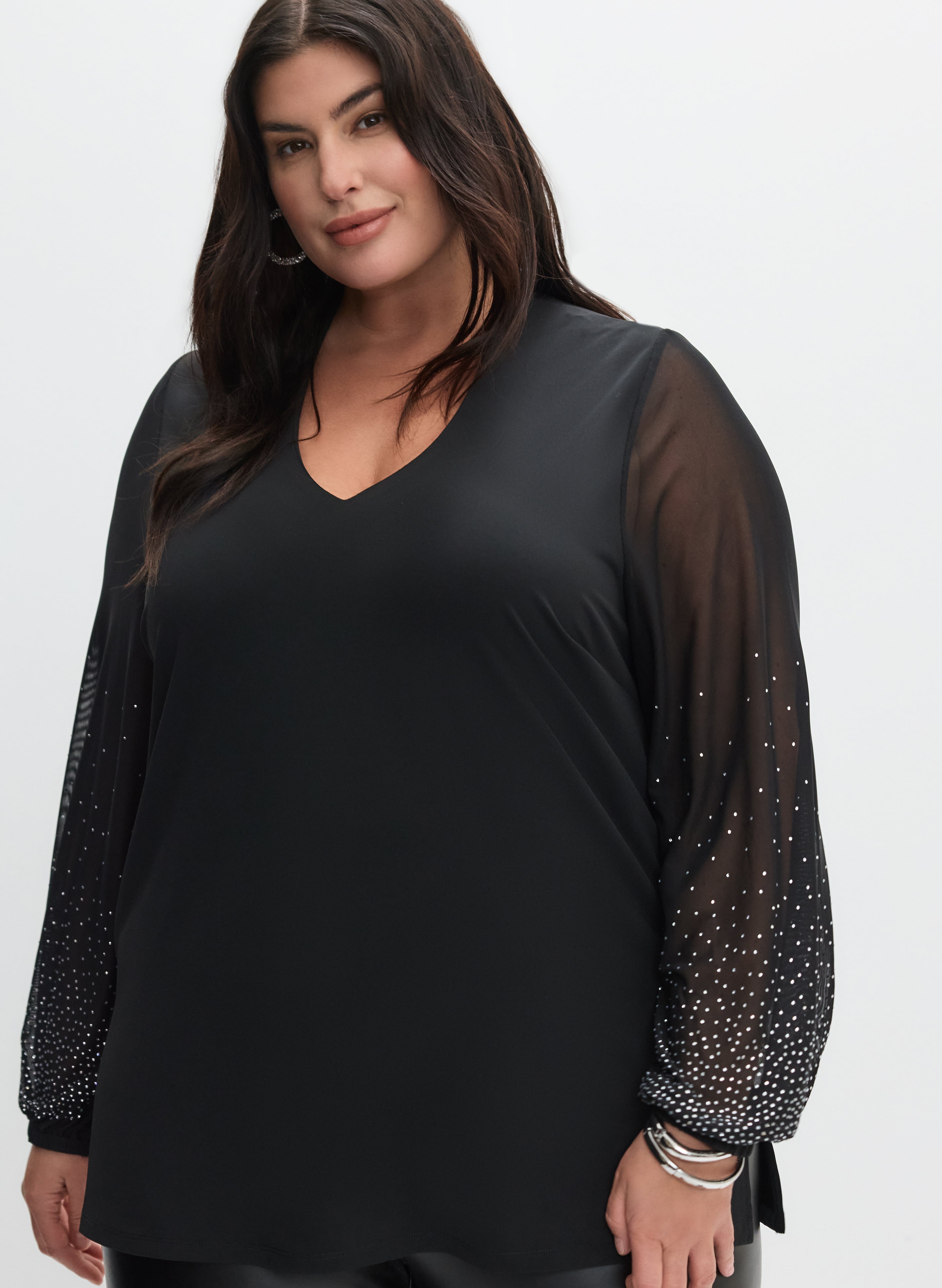 Long Sleeve Beaded Tunic