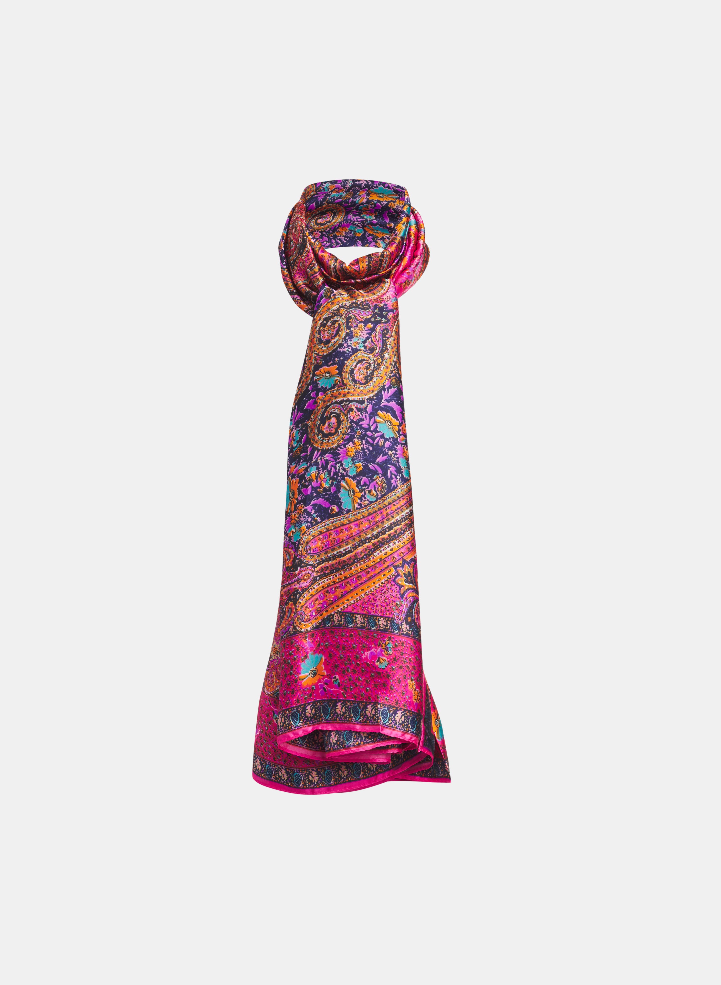 Paisley Satin Scarf
