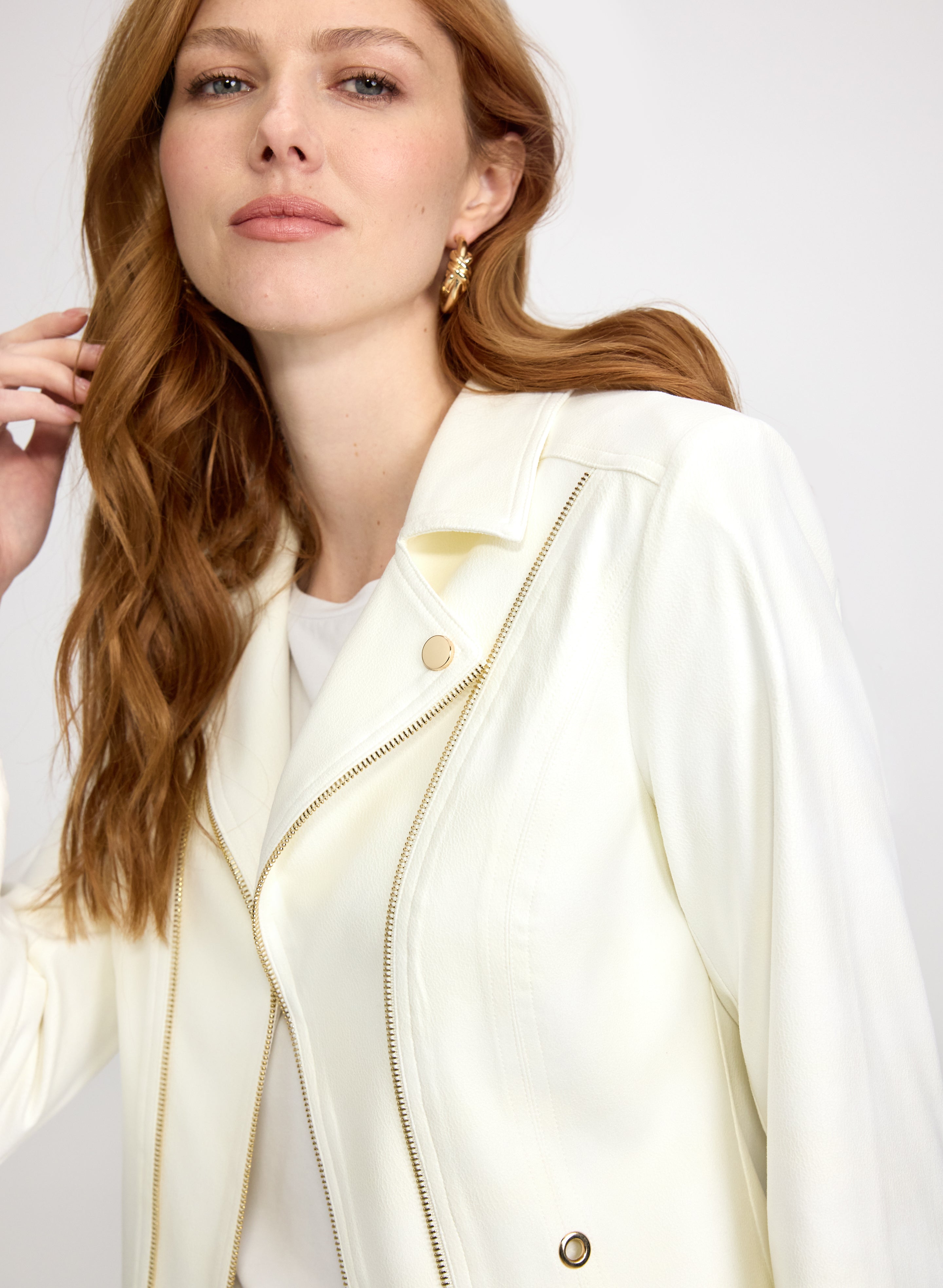 Vex - Zip Faux-Suede Jacket