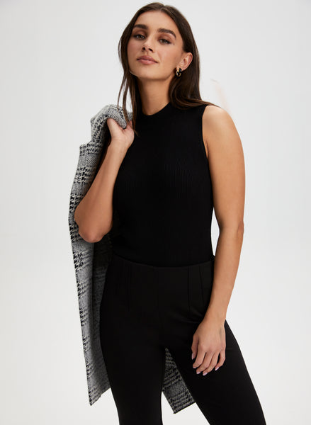【New】Deuxieme Classe Sleeveless Pullover Amarmia Women's Mock Neck Knit Sweater Vest Sleeveless Casual