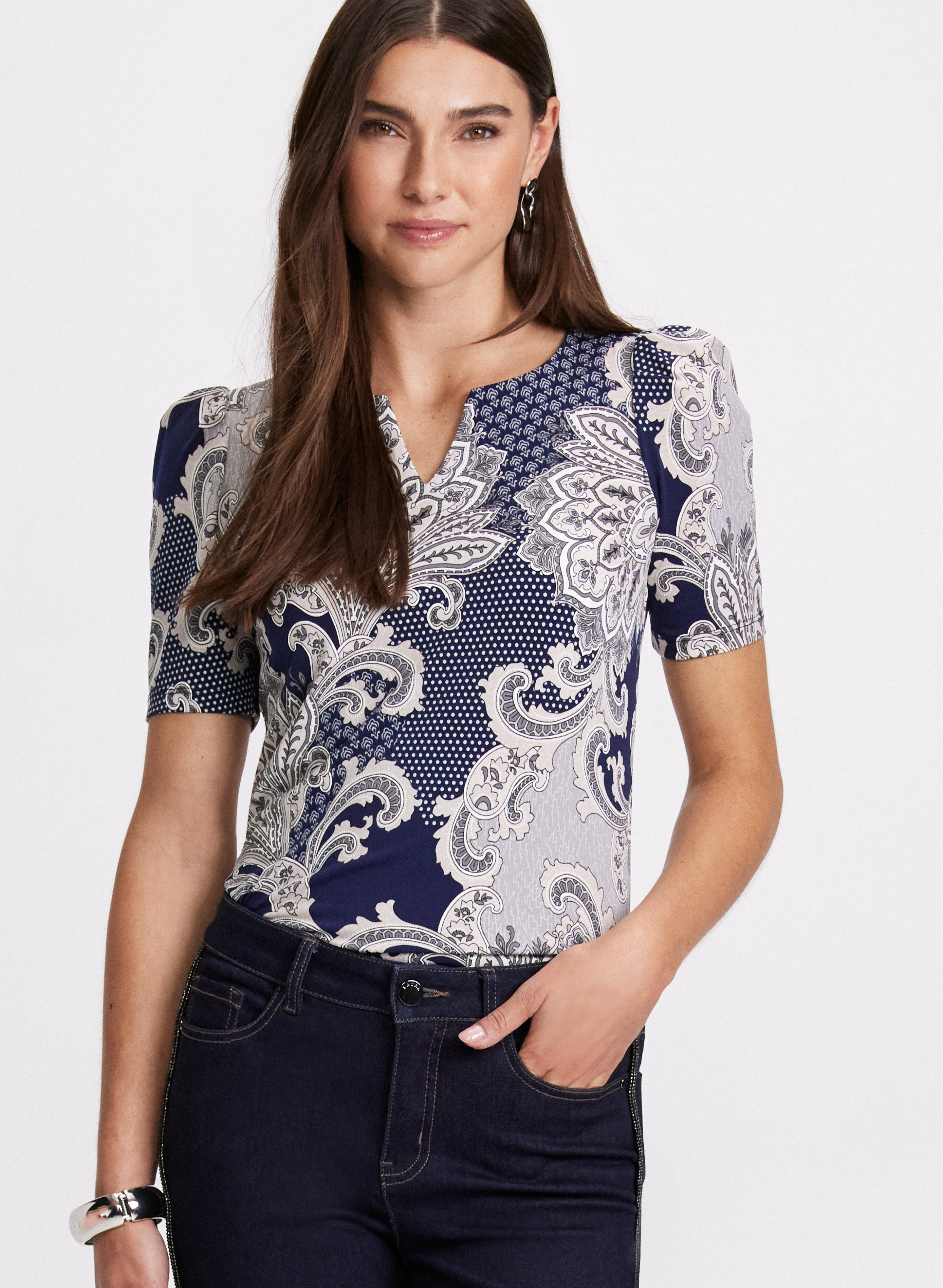 Mixed Print Top