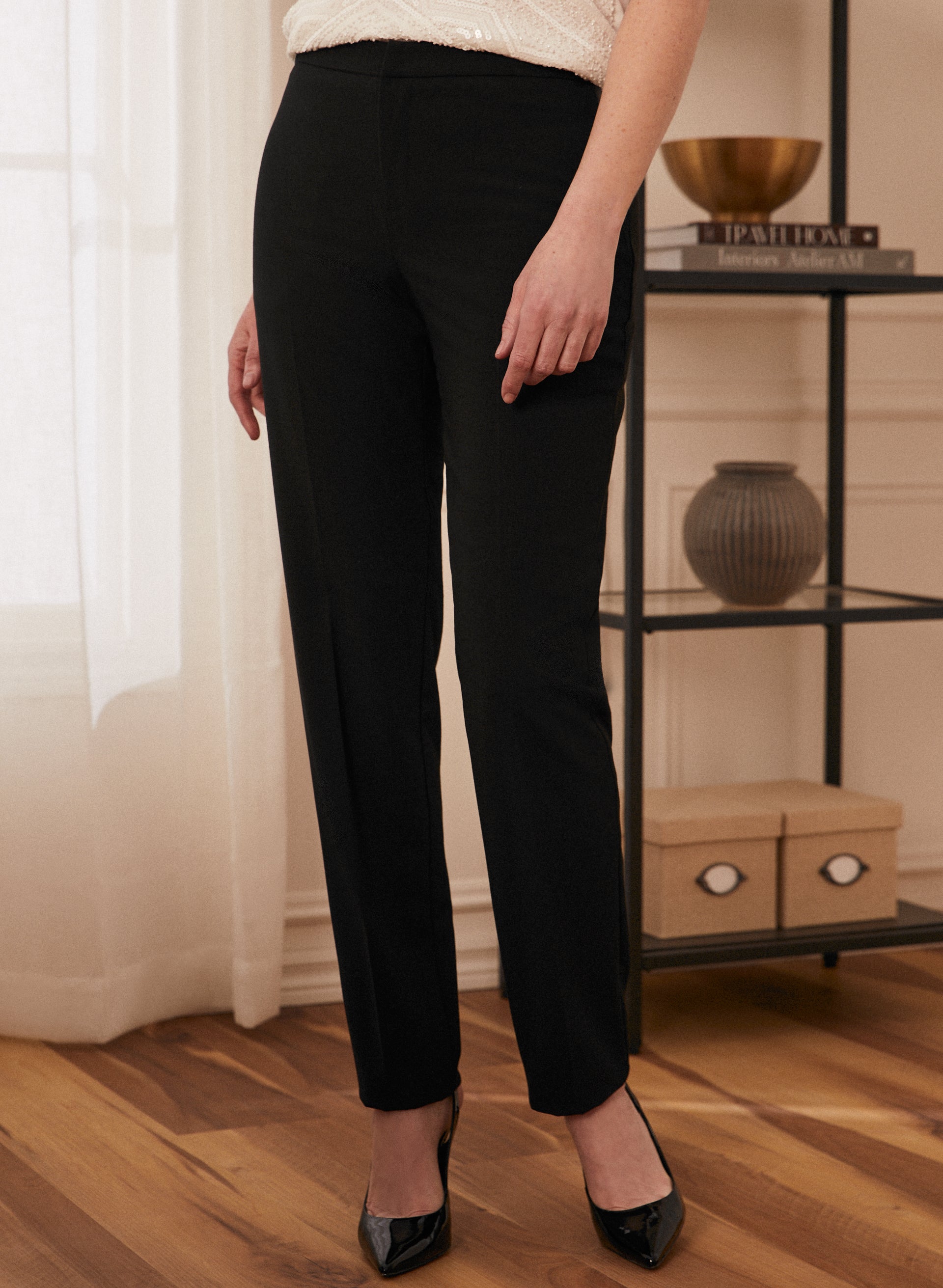 Louben - Pleated Straight Leg Pants