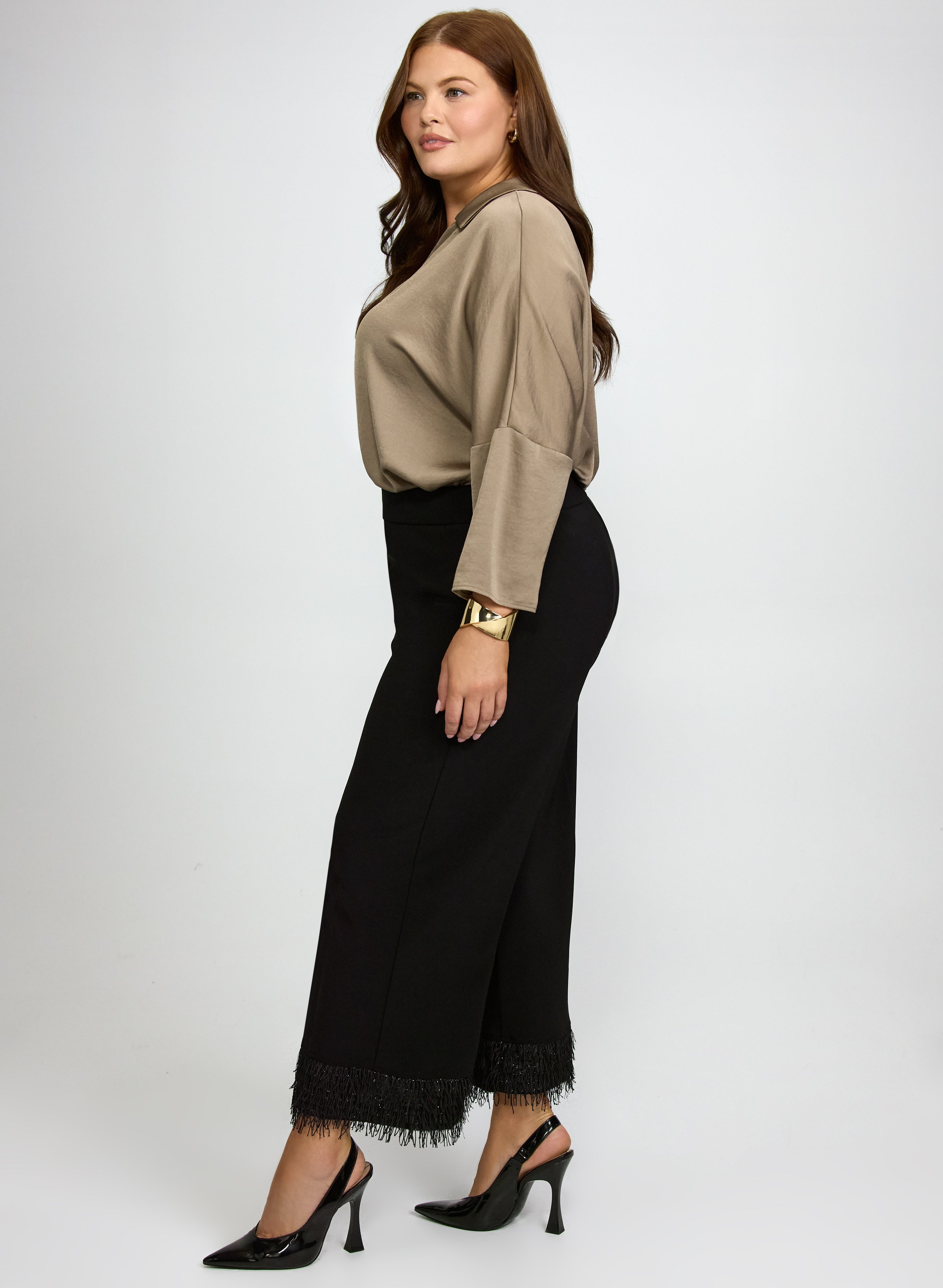 Joseph Ribkoff - Fringe Hem Pants