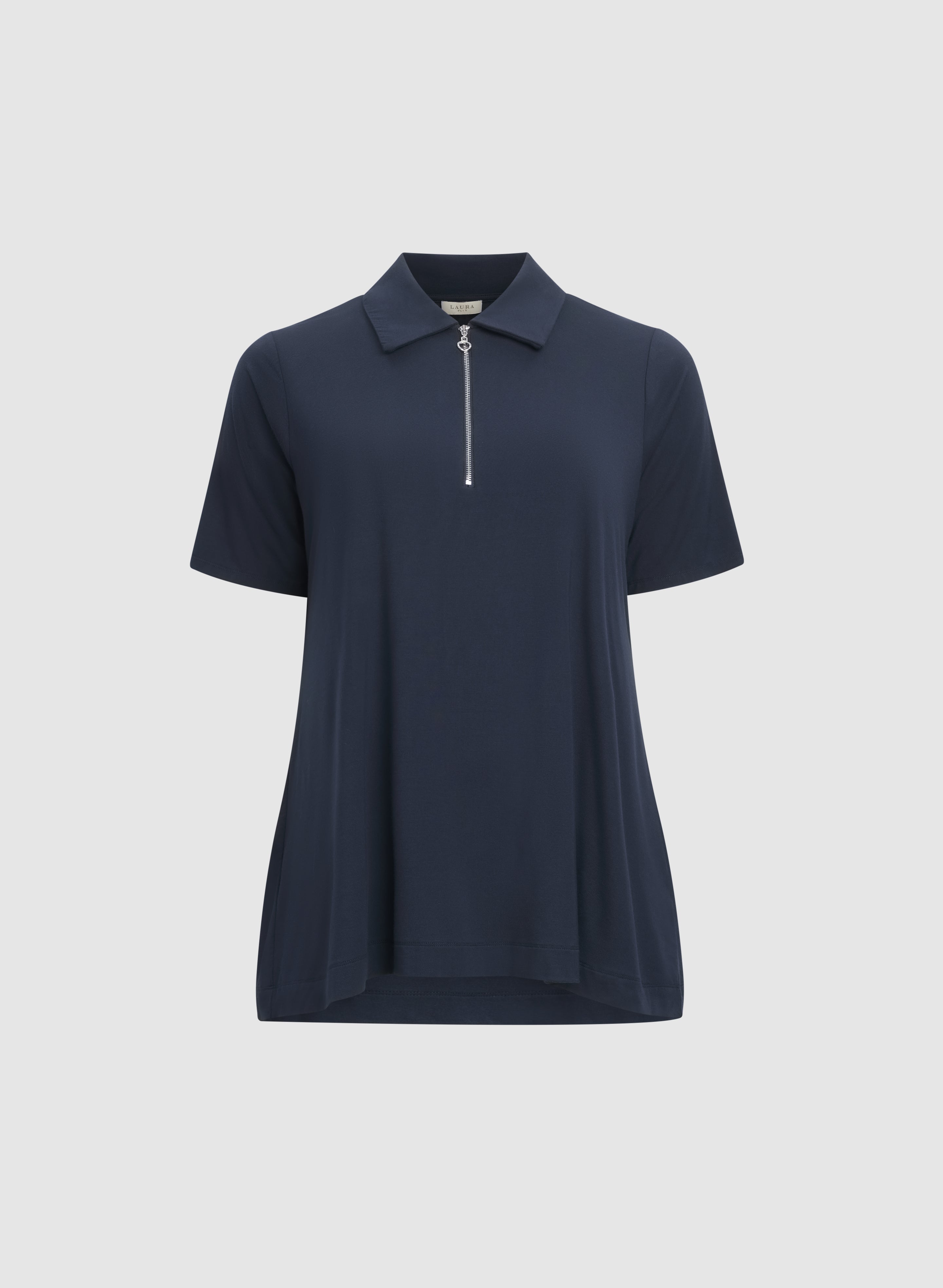 Half-Zip Polo Top