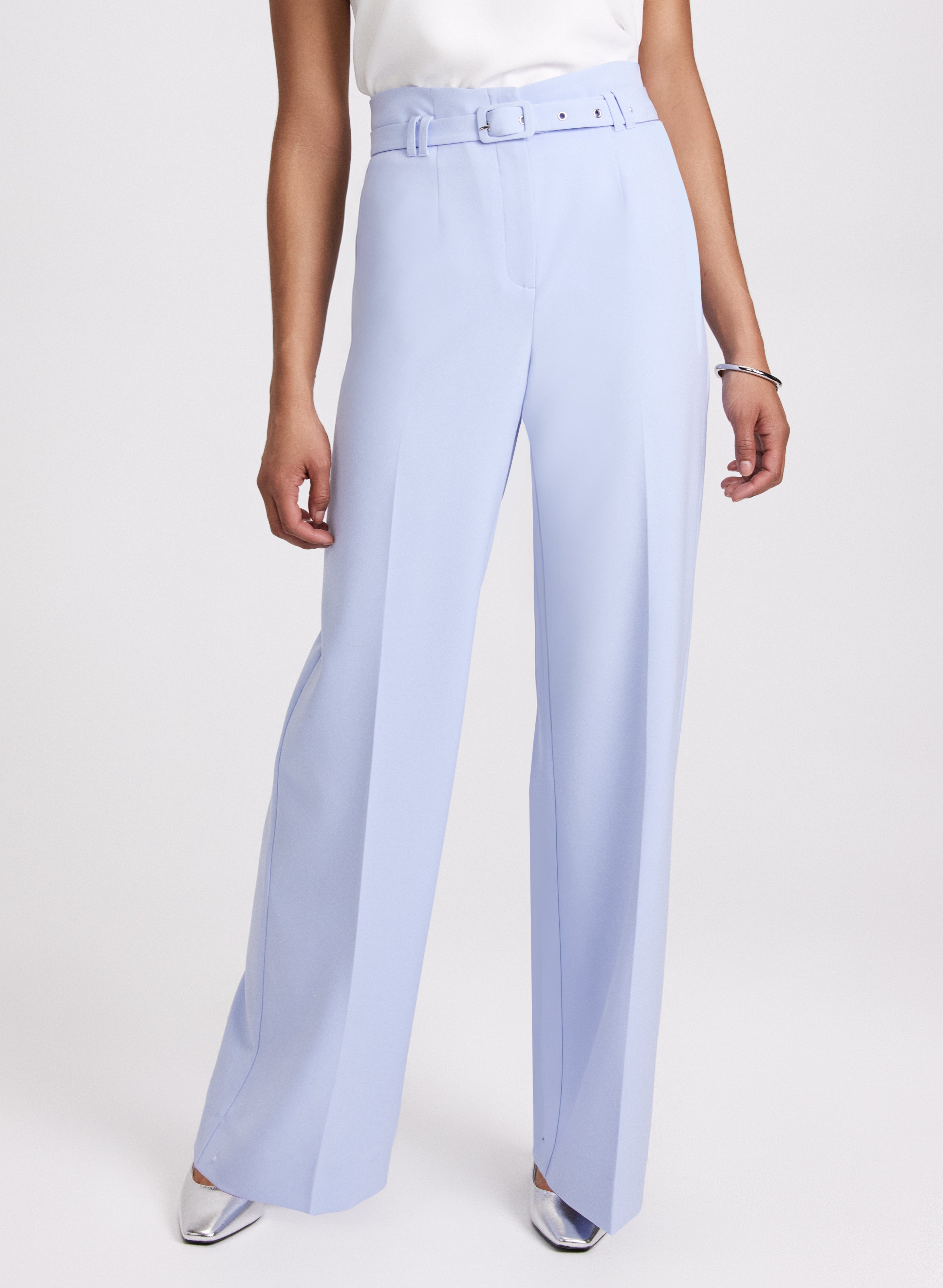 Olivia Belted Wide-Leg Pants