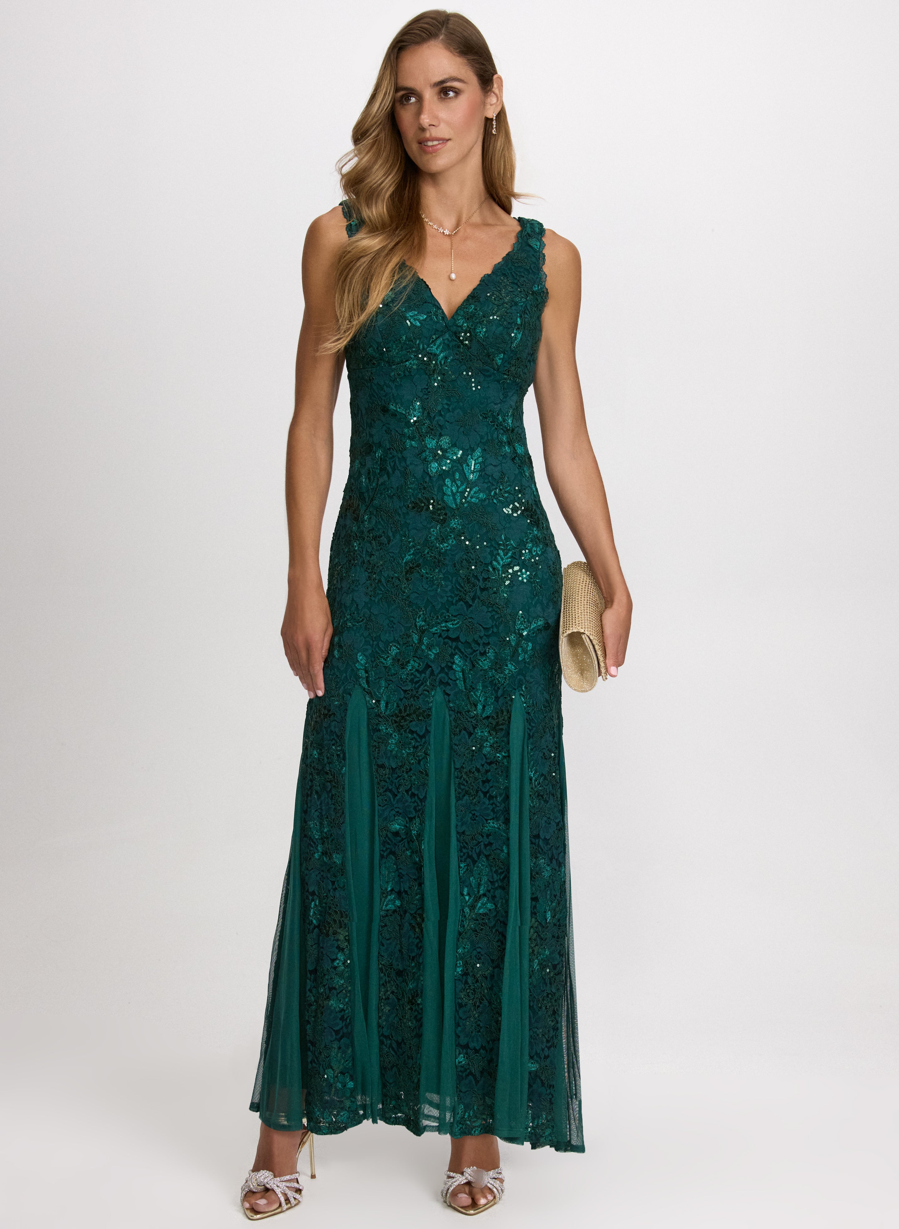 アトリエGG BRANCHDATE 23 Embellished Lace Dress