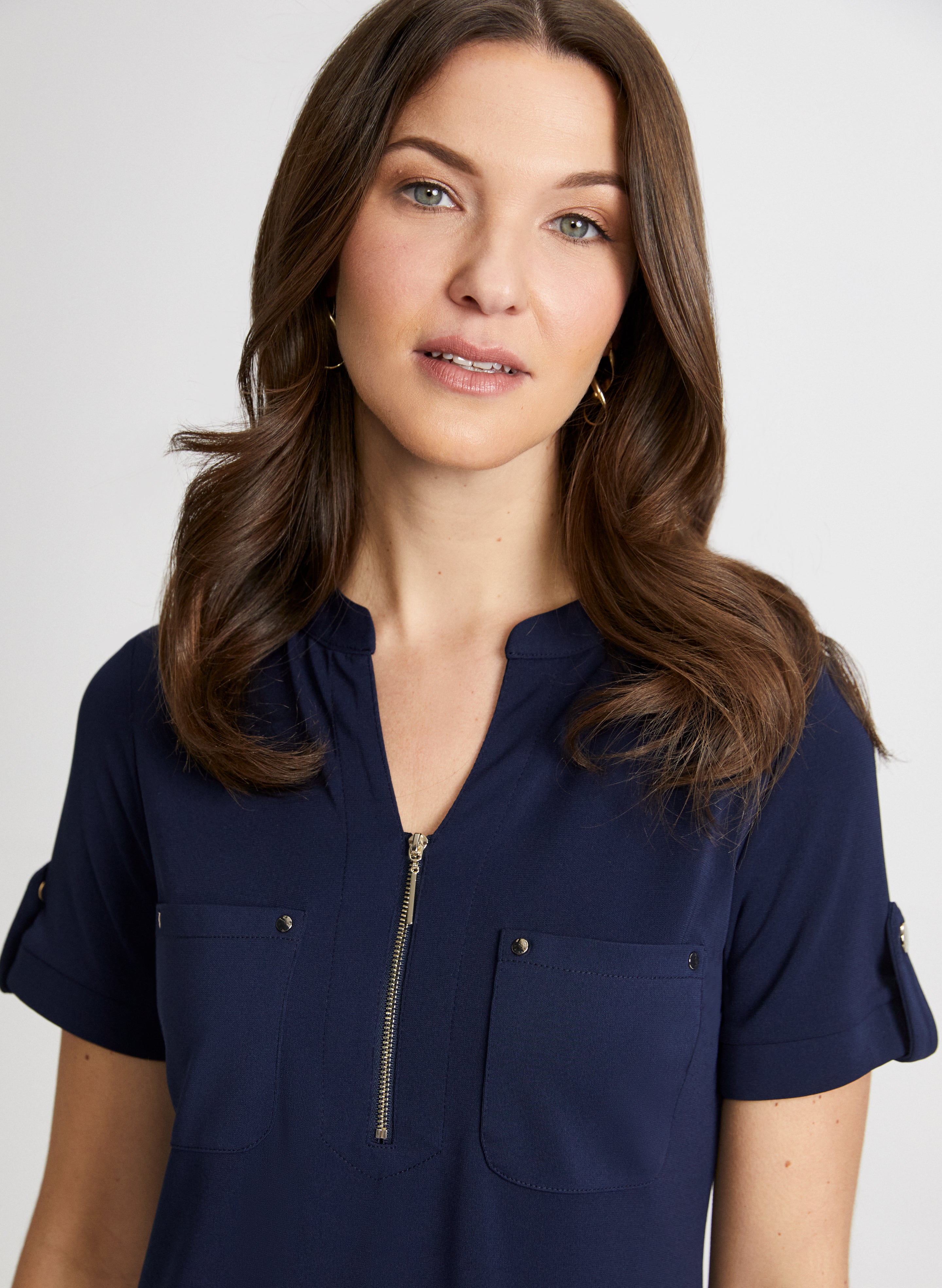 Zip Neck Dress