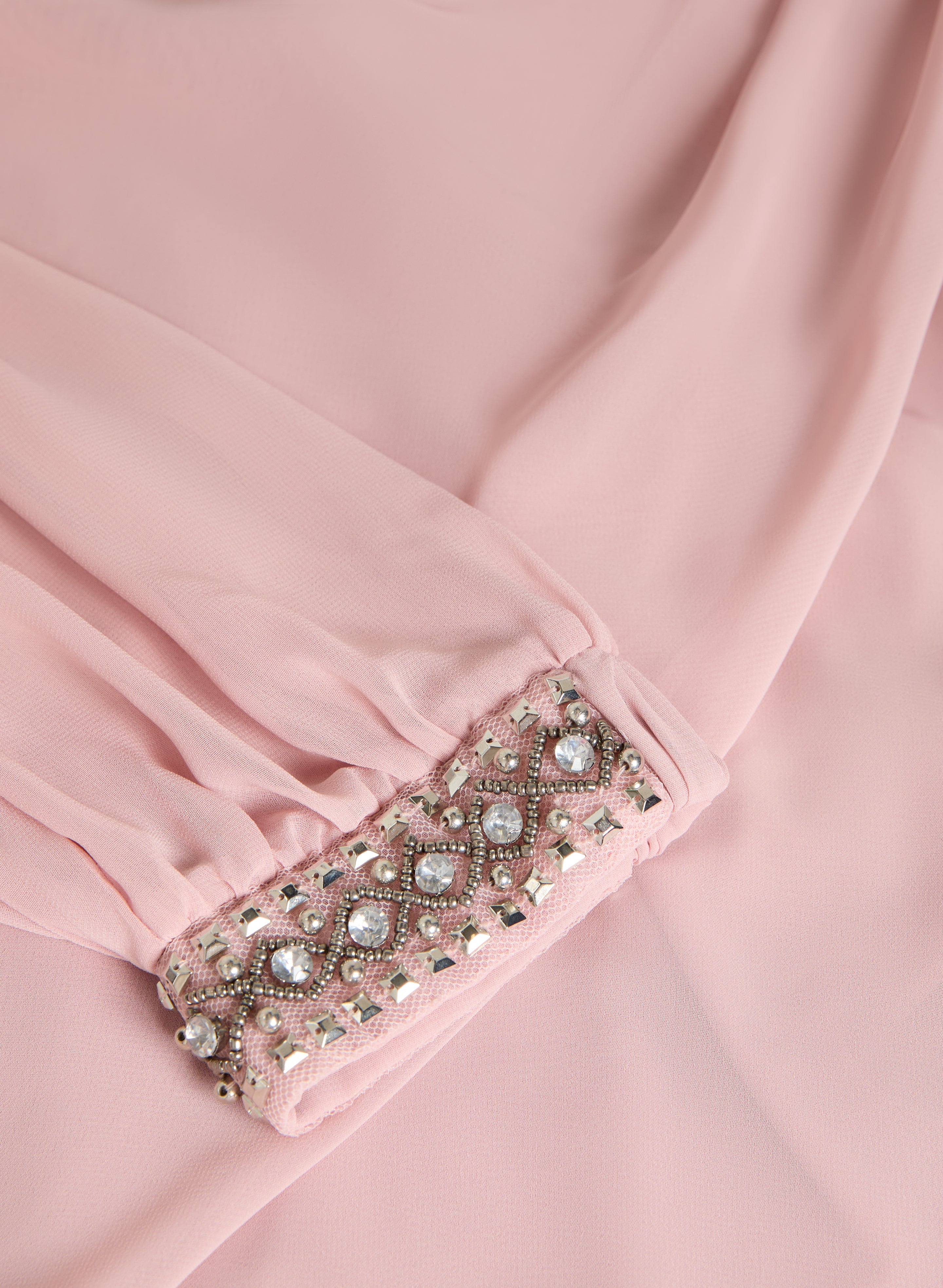 ●no content.● 213. Sheer Check Long OPS _ Pink Hot Pink Mesh Paneled Sheer Long Sleeve Bodysuit | Co-ords