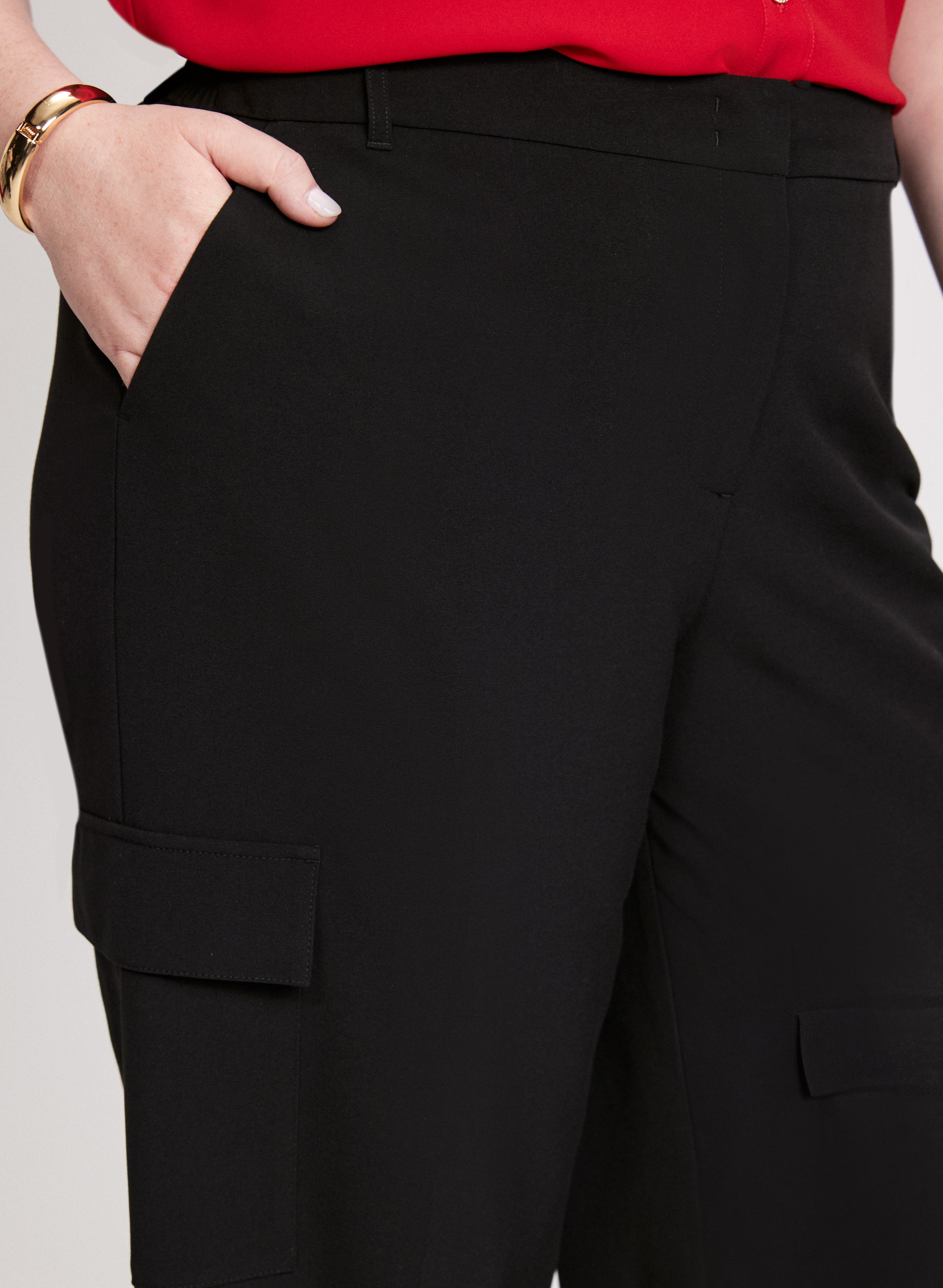 Olivia Cargo Wide-Leg Pants – Regular