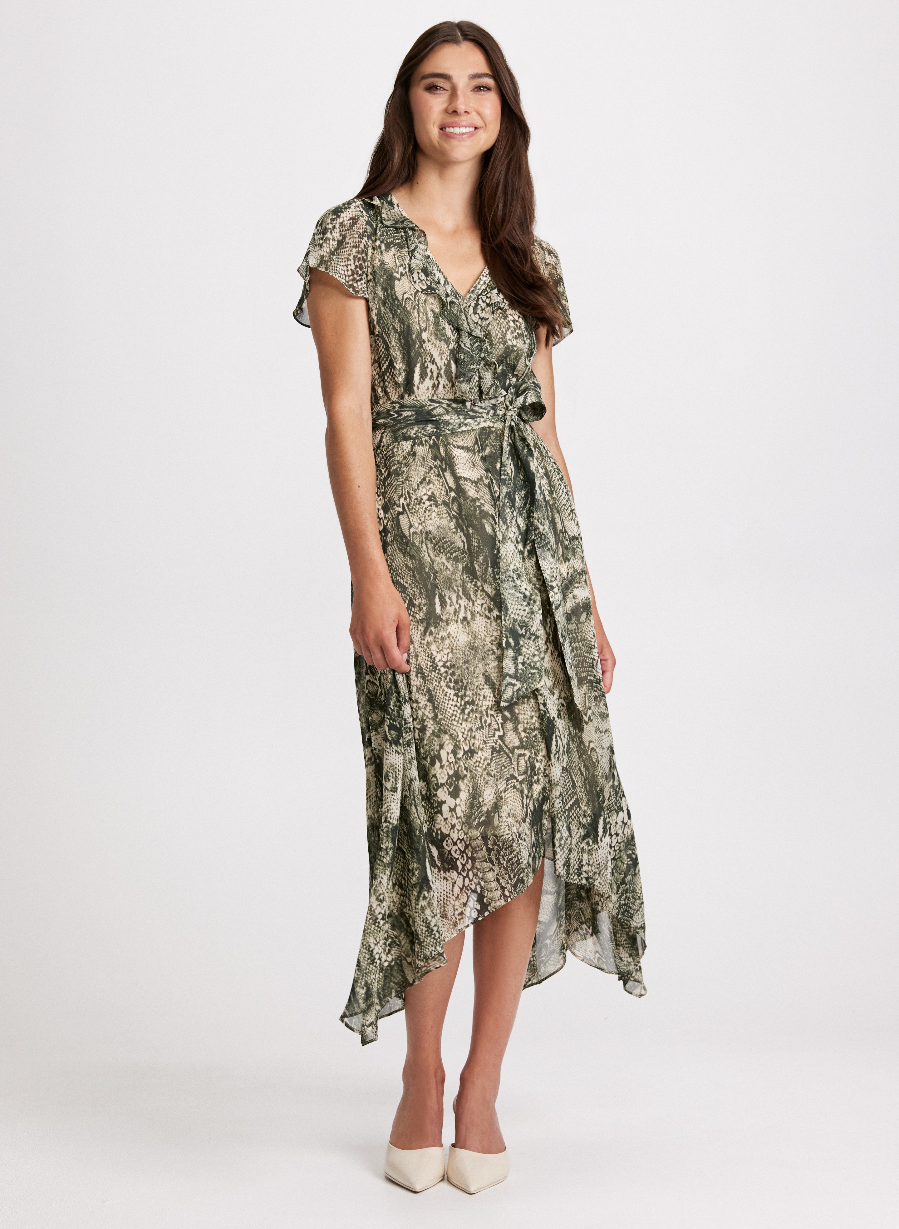 Quiz green snake print dress hotsell