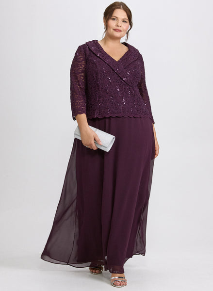 Lace & Chiffon Dress