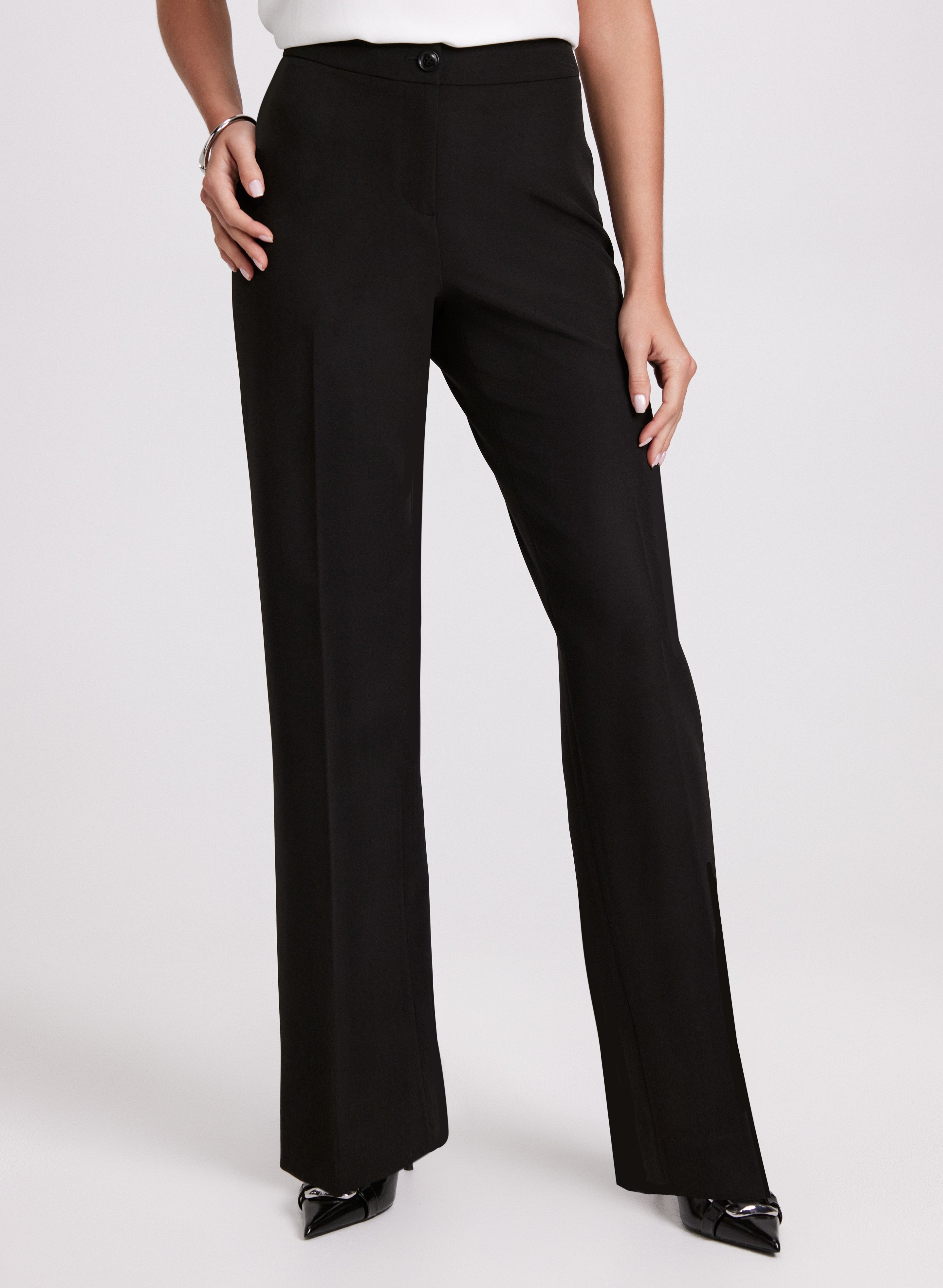 ladies straight leg dress pants Regular Rise Dress Pant