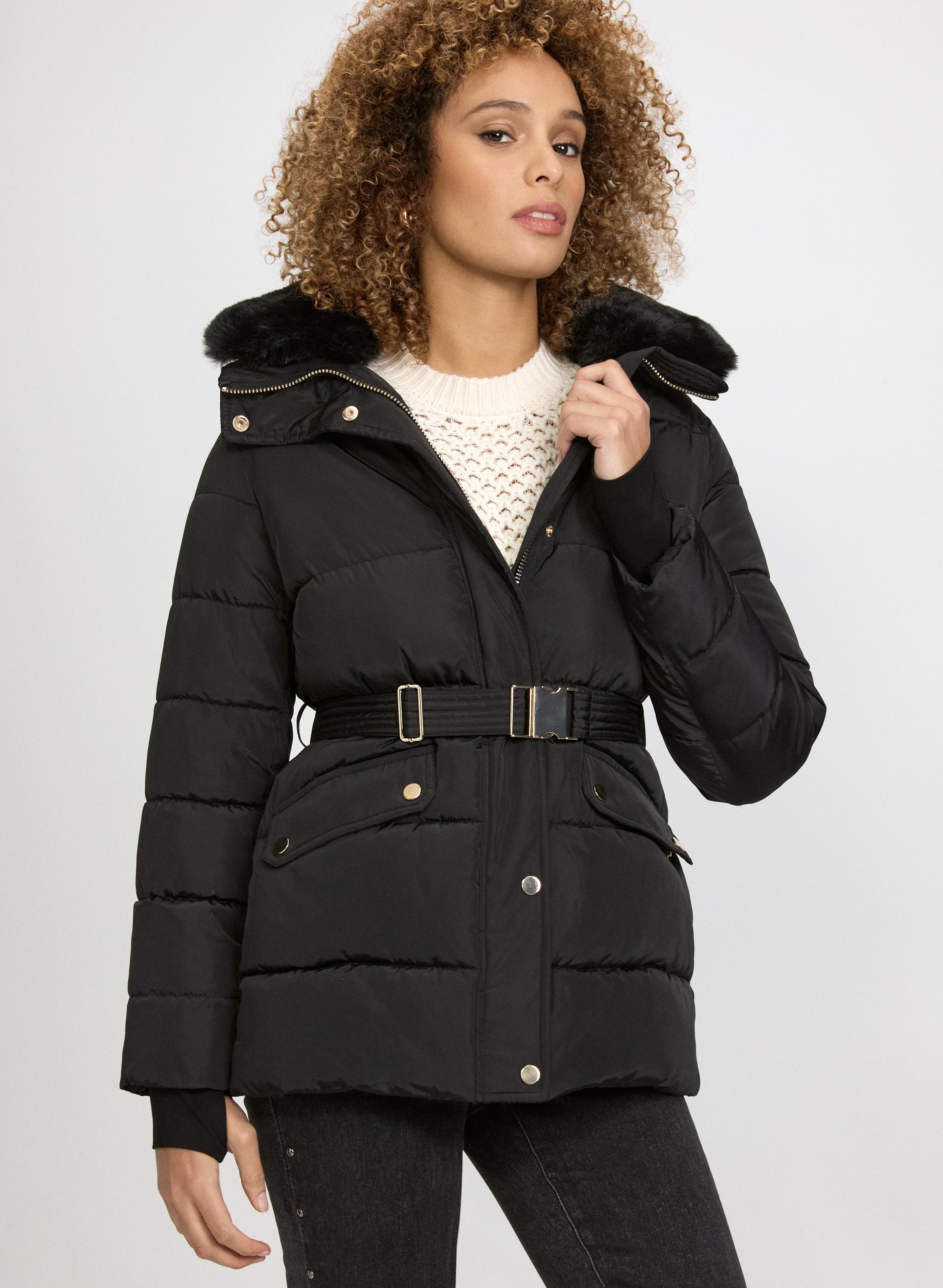 Quilted Zip Coat