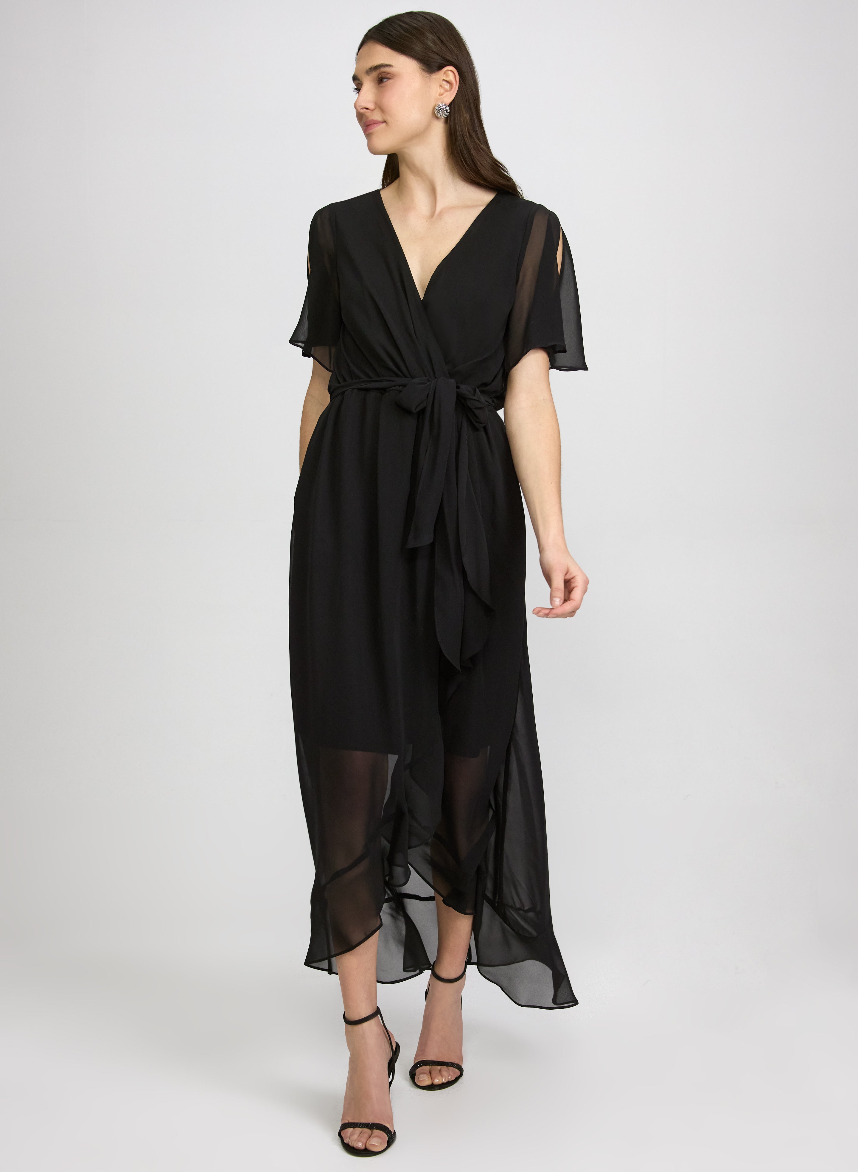 Chiffon Wrap-Style Dress Chiffon Wrap-Style Dress