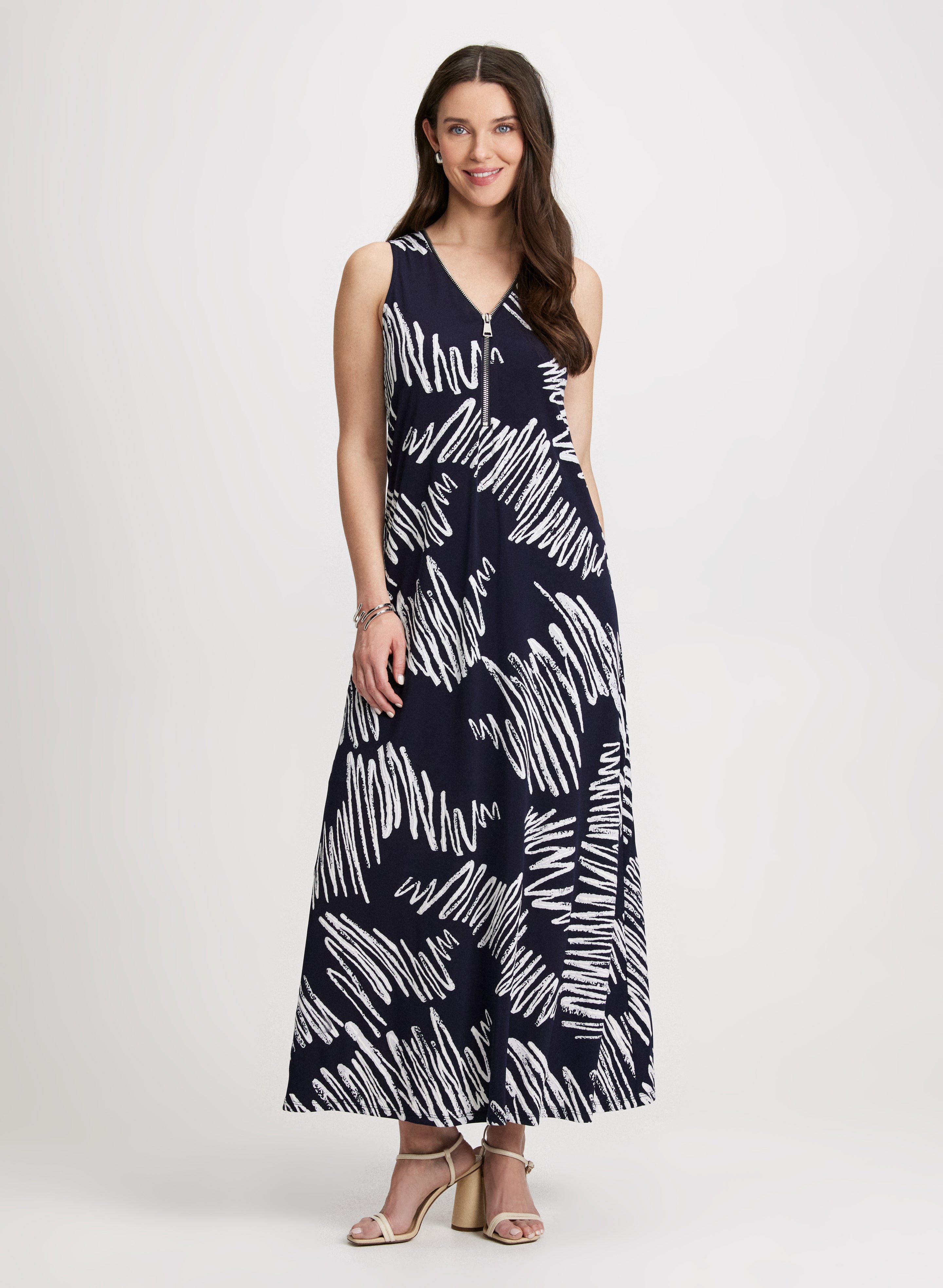 Abstract Pattern Maxi Dress