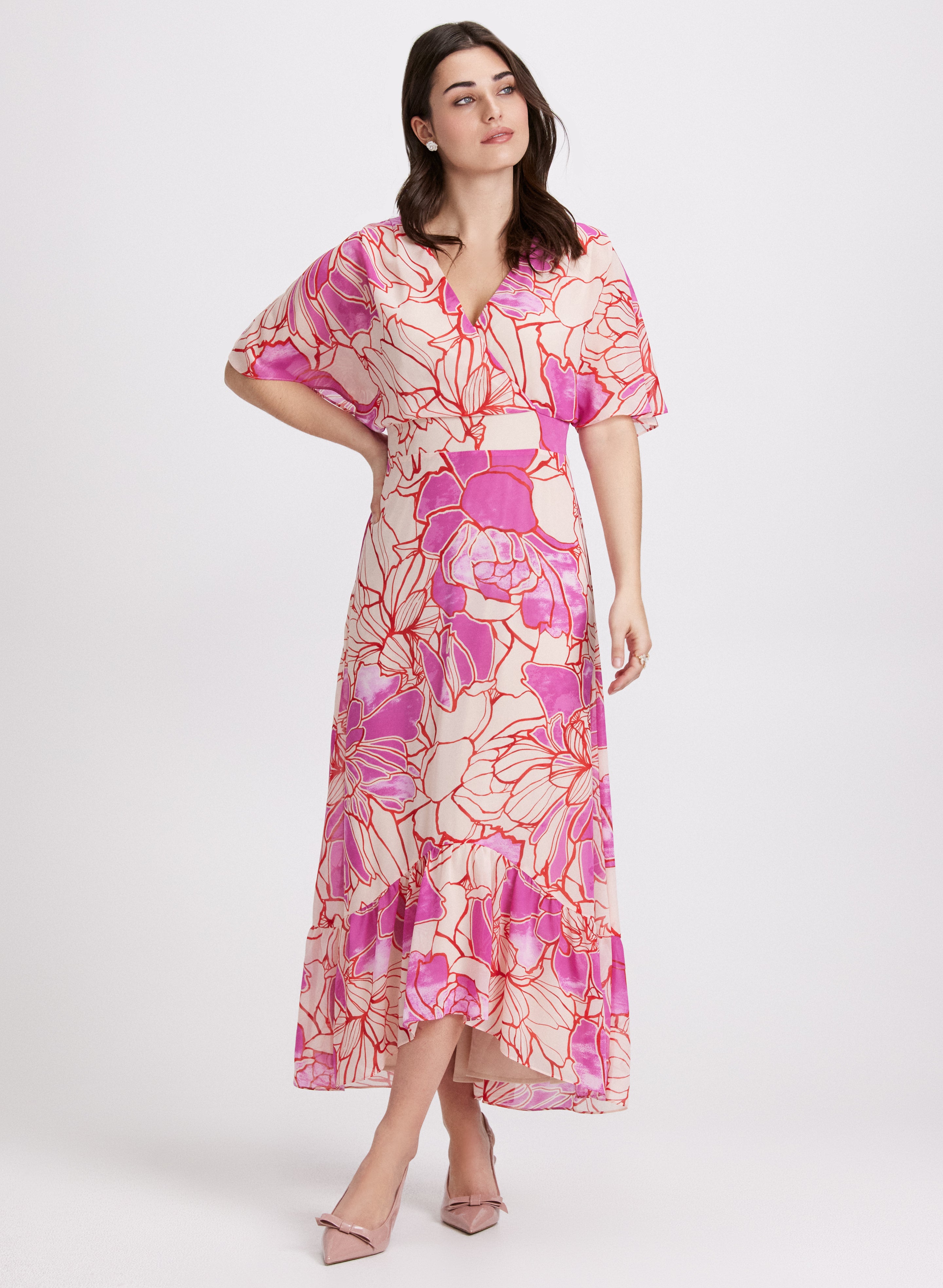 Floral Chiffon Dress
