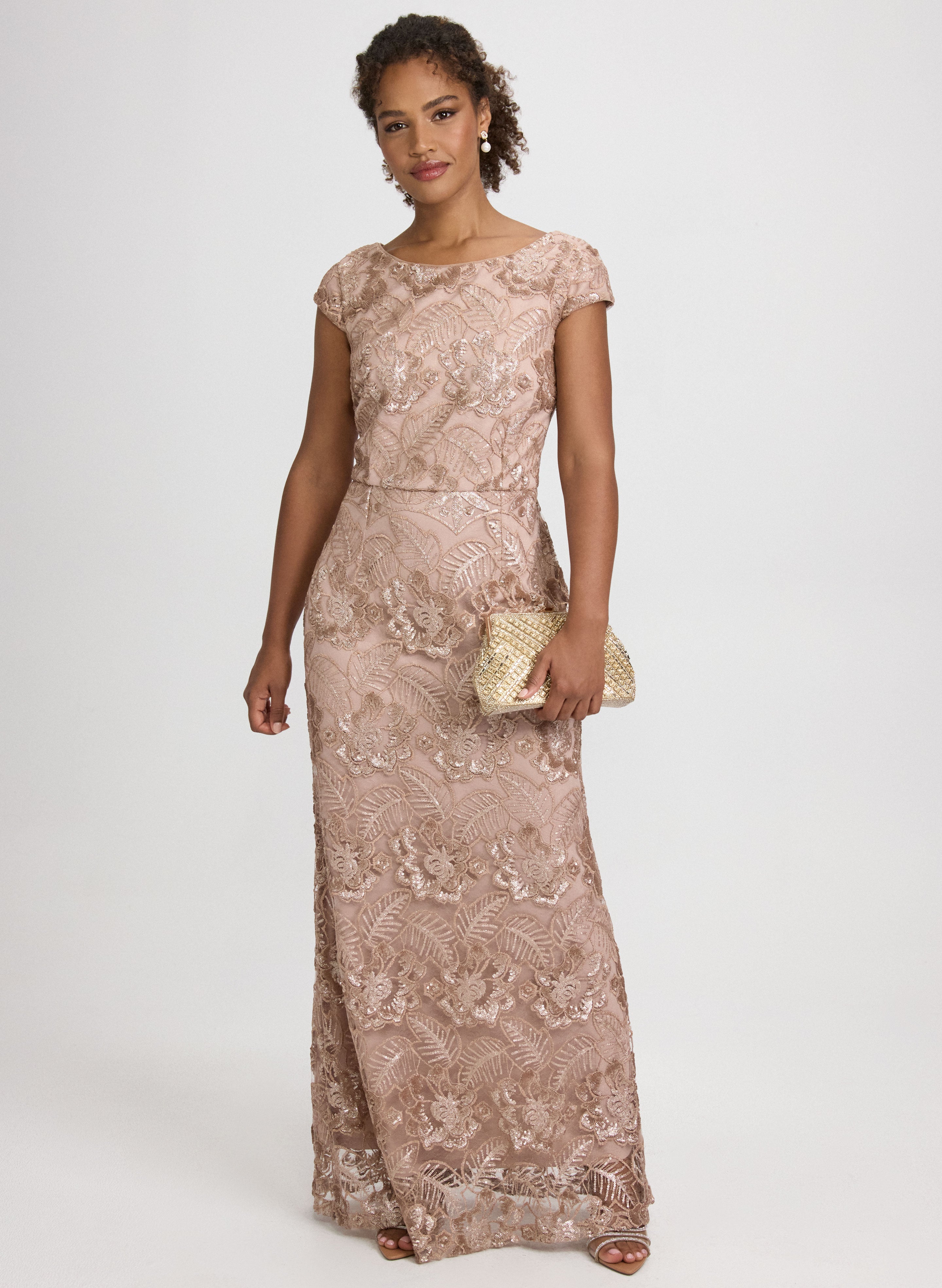 Alex Evenings - Tulle Sequin Floral Dress