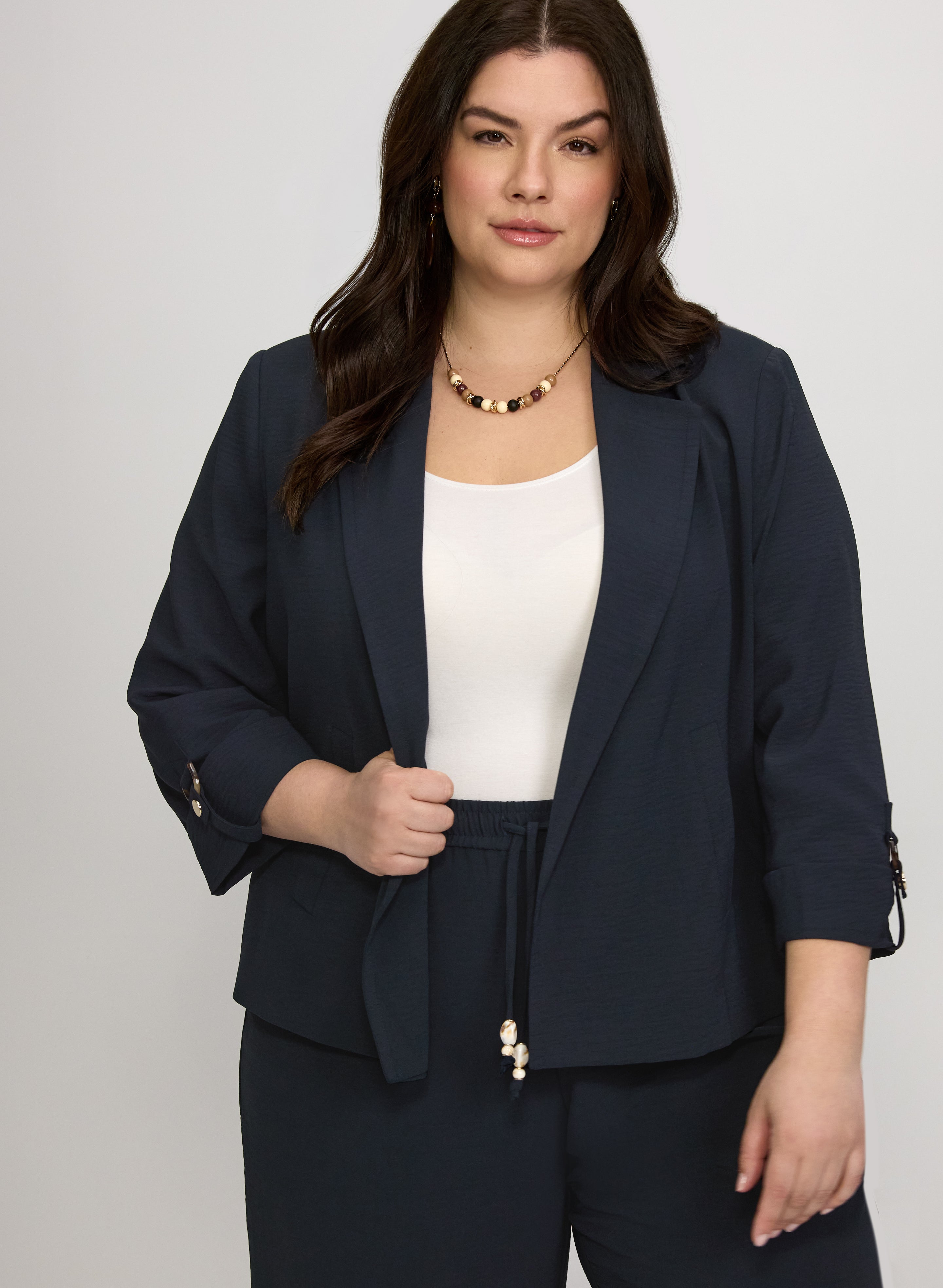 Open-Front Blazer