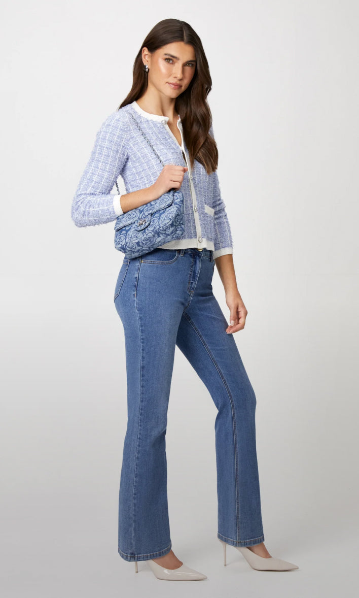Sosandar Jeans & Jeggings  Womens White Denim Slim Leg Mom Jeans •  Doniatouglo
