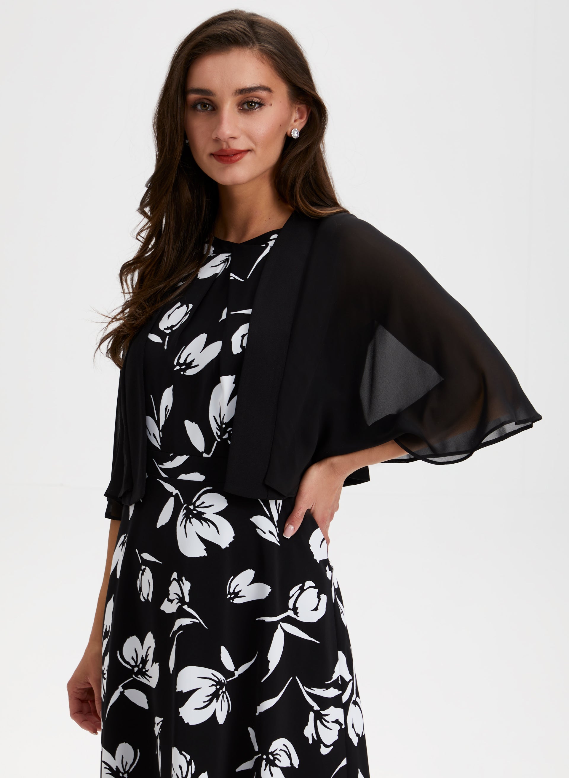Black long sleeve bolero clearance