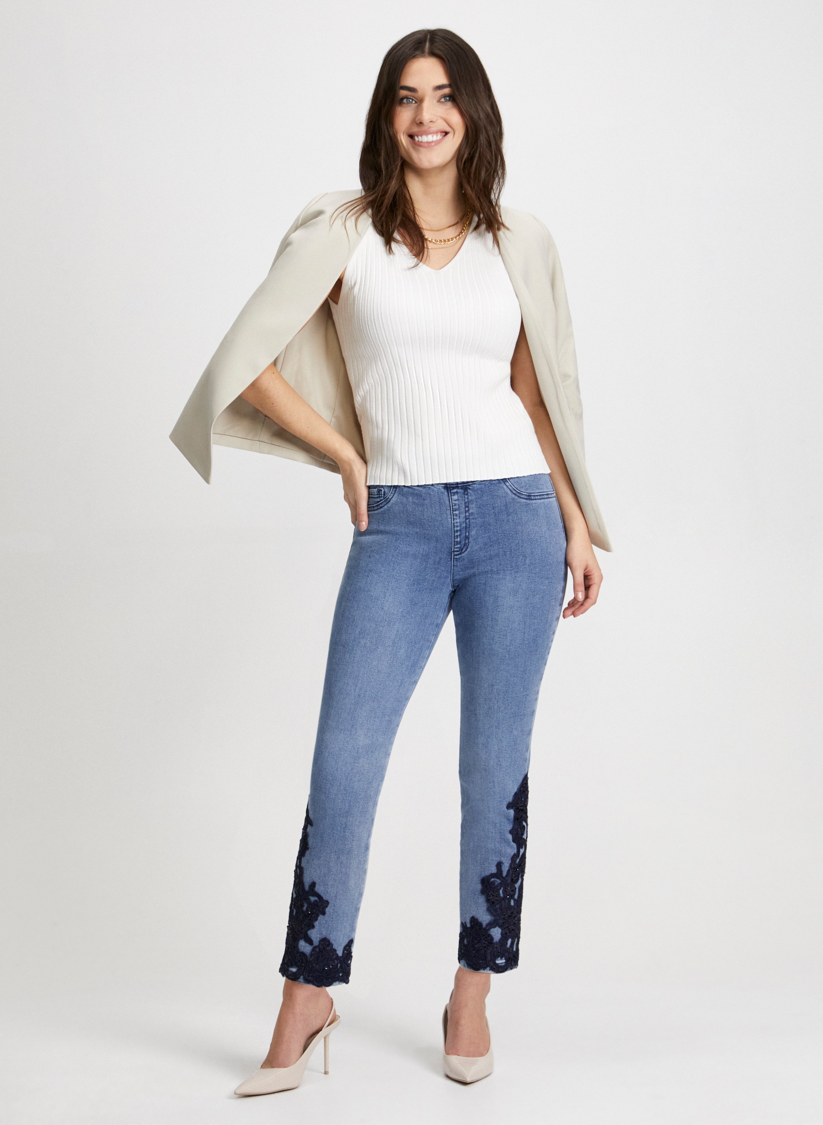 Ankle-Length Straight Leg Pants with Pockets – Simply Stained Shop