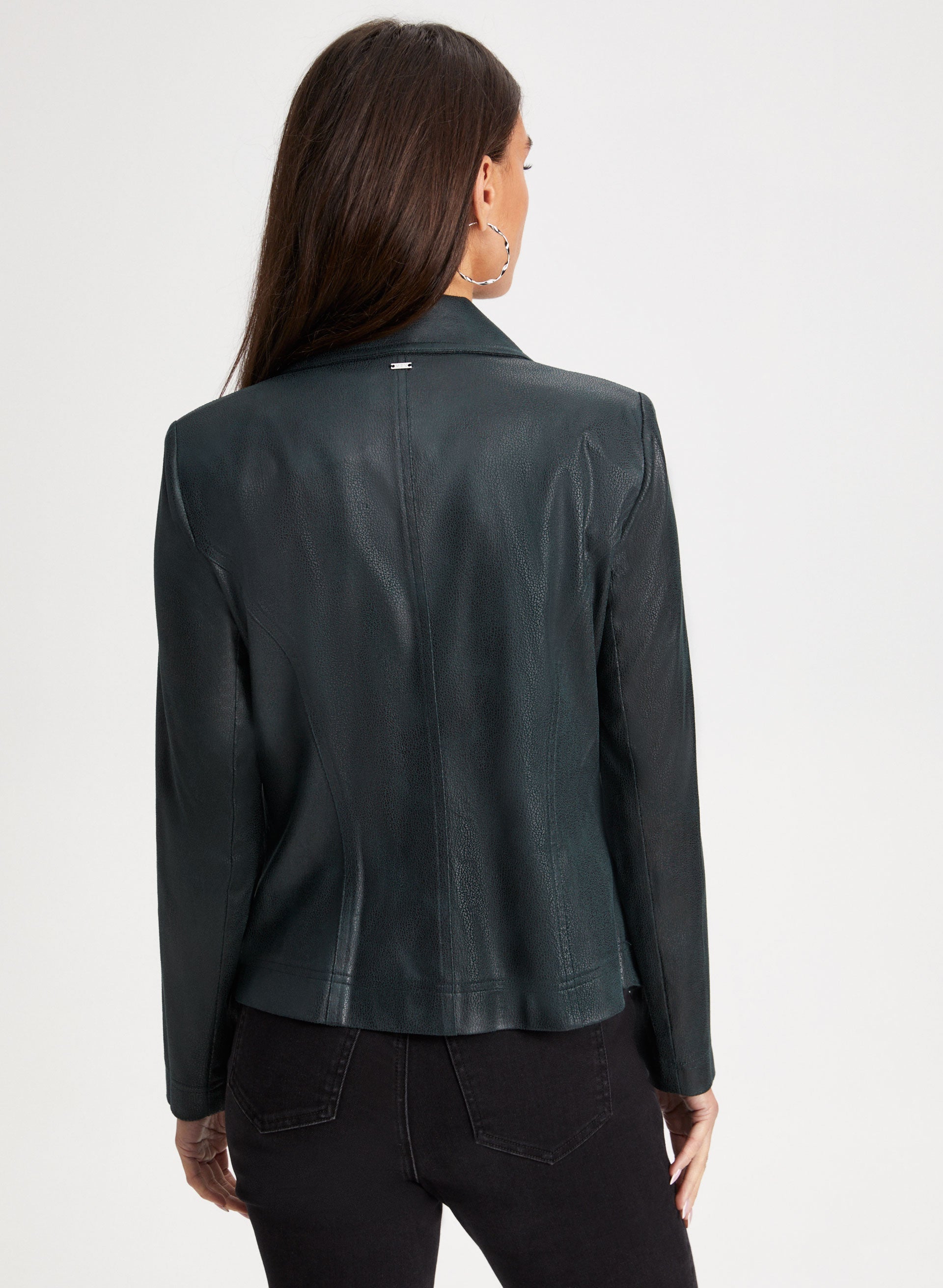 Black suede jacket top