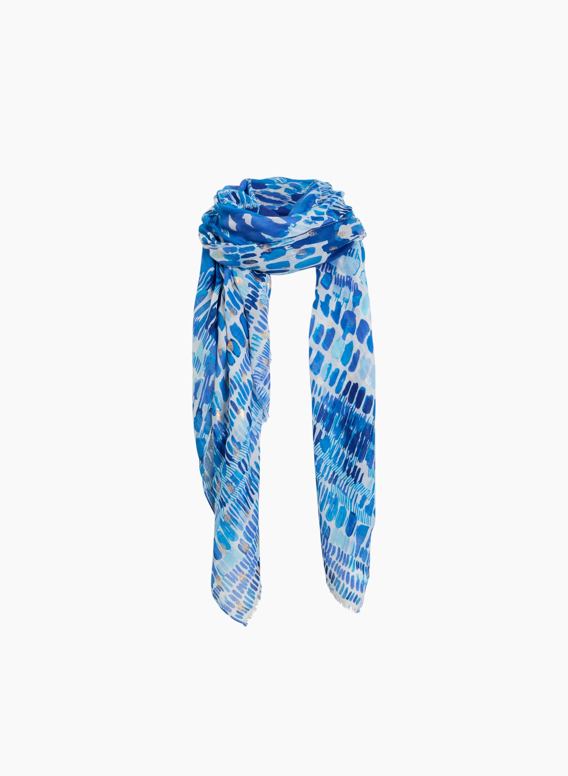 Abstract Motif Oblong Scarf