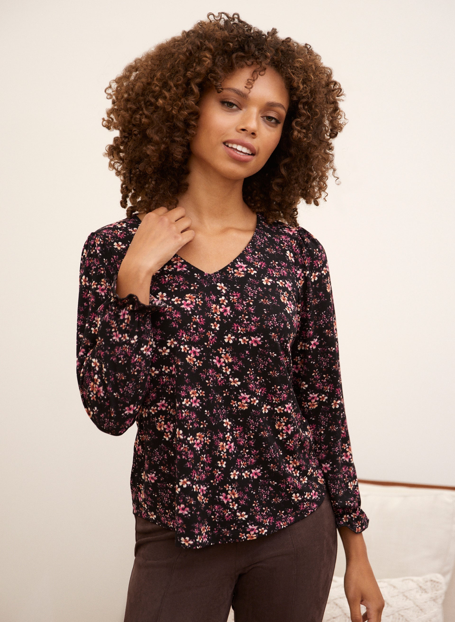 Mini Floral Print Blouse