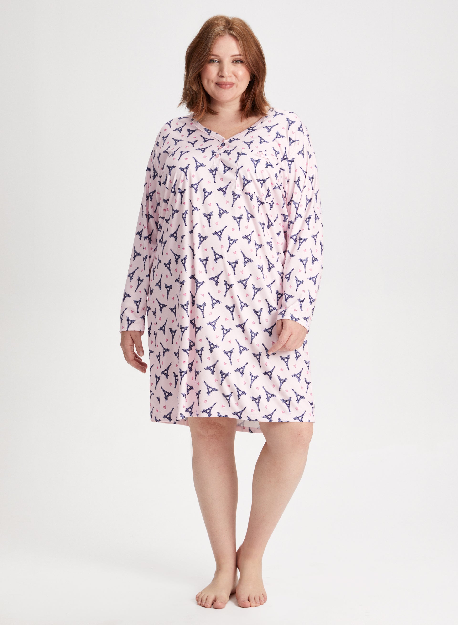 Paris Print Nightgown