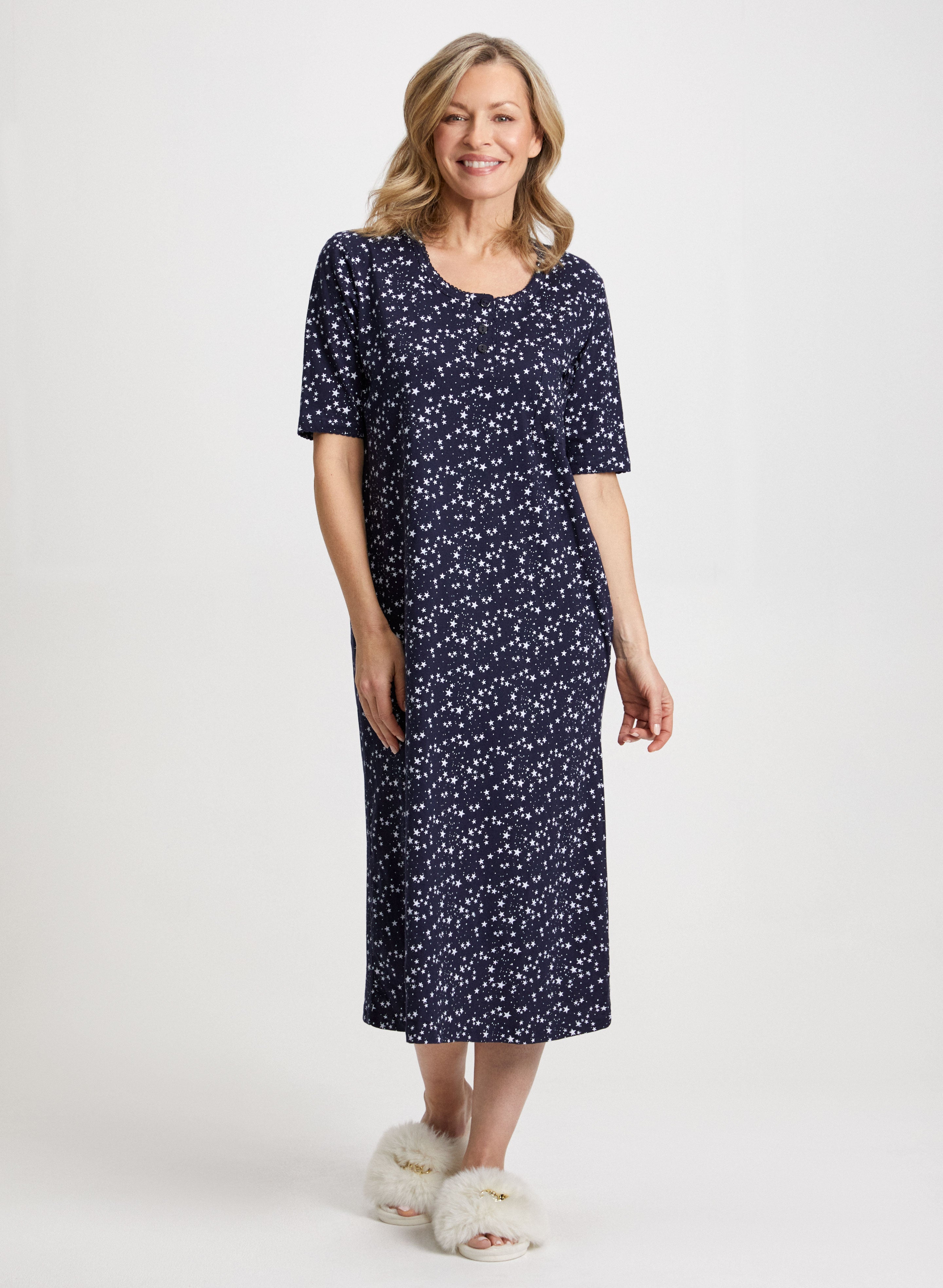 Star Motif Nightgown