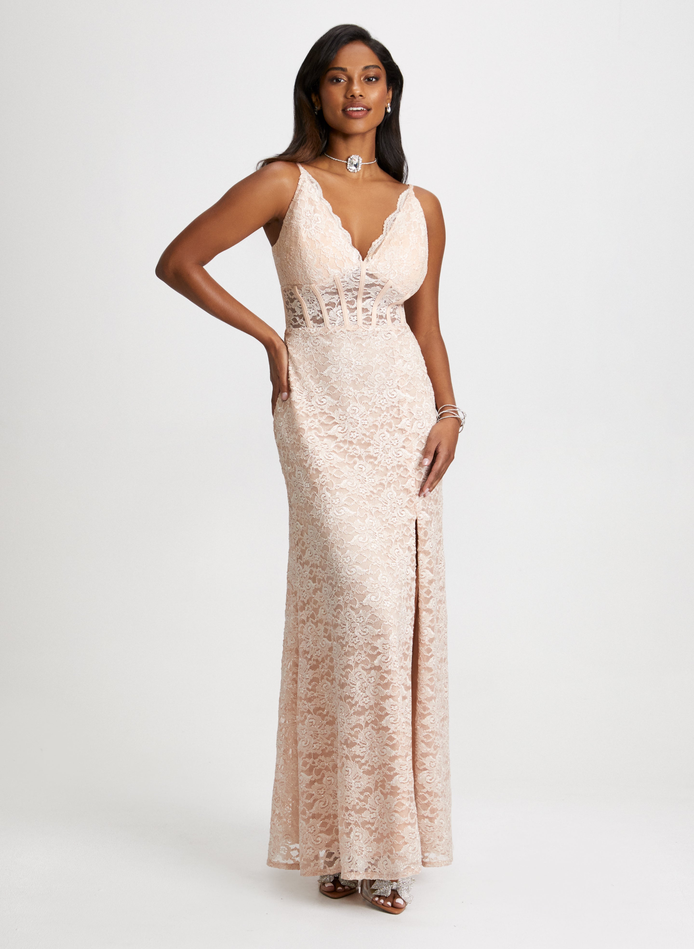 Lace Dress & Choker Necklace Lace Dress & Choker Necklace
