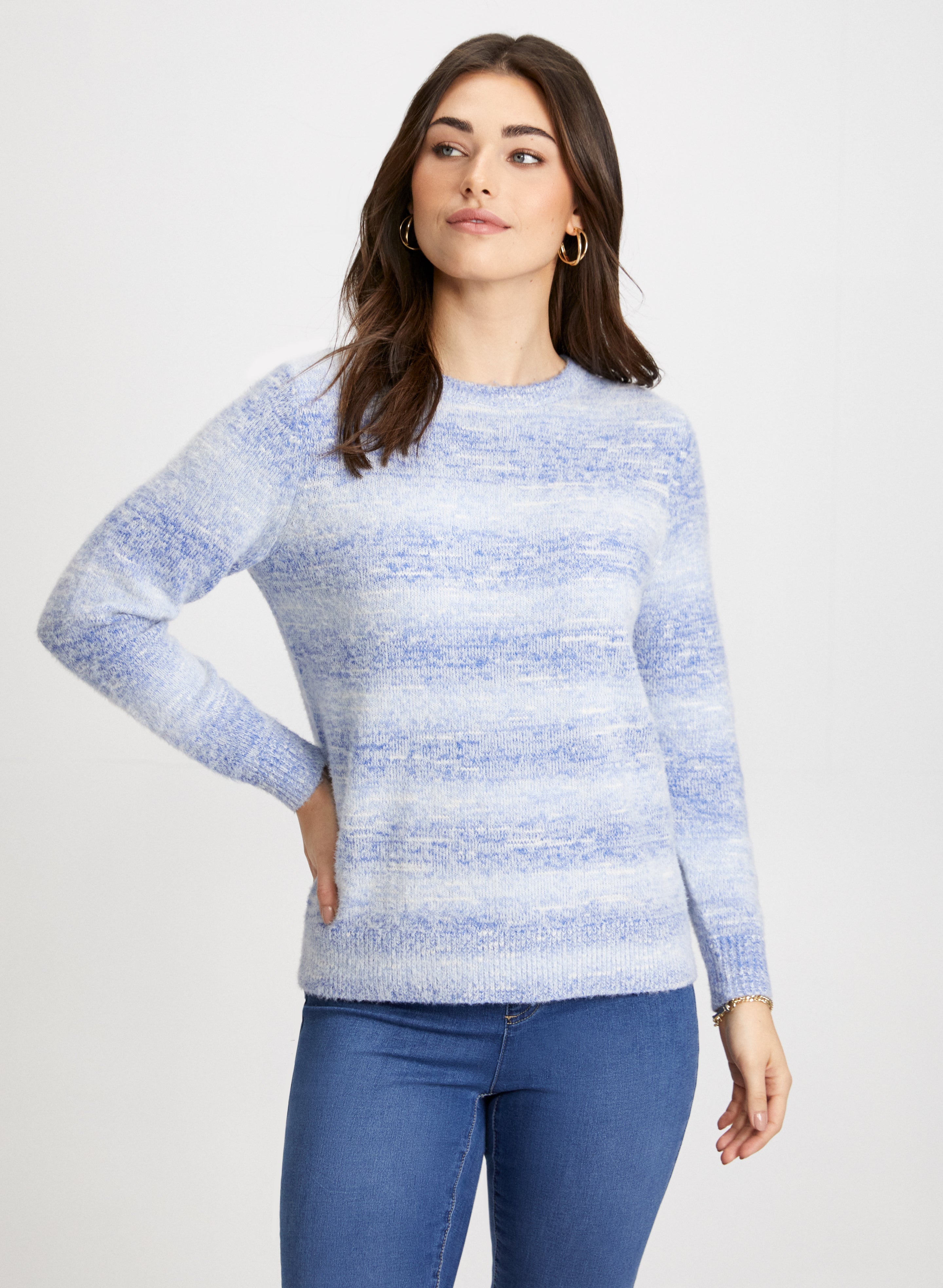 Stripe Gradient Motif Sweater