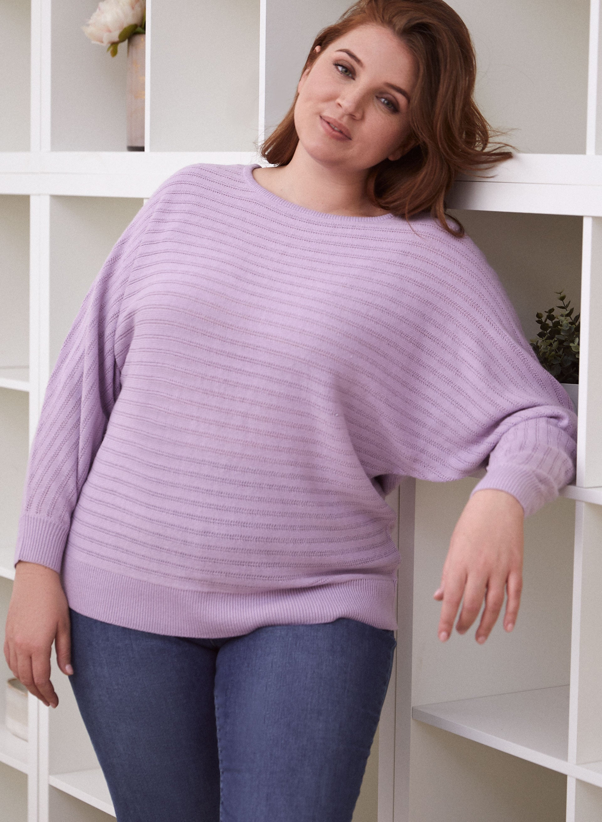 Long Sleeve Stripe Detail Sweater