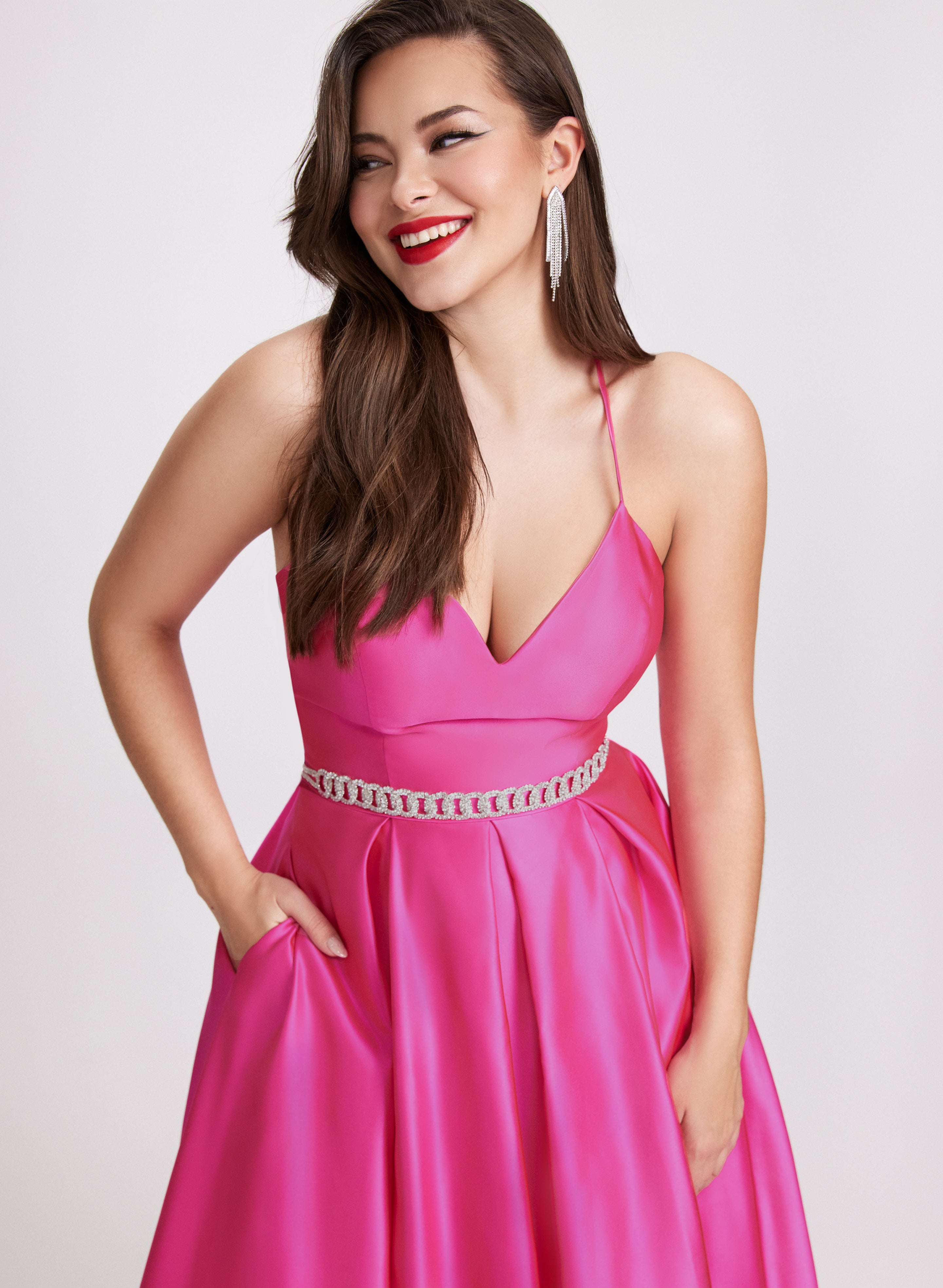 Satin Fit & Flare Ball Gown Satin Fit & Flare Ball Gown