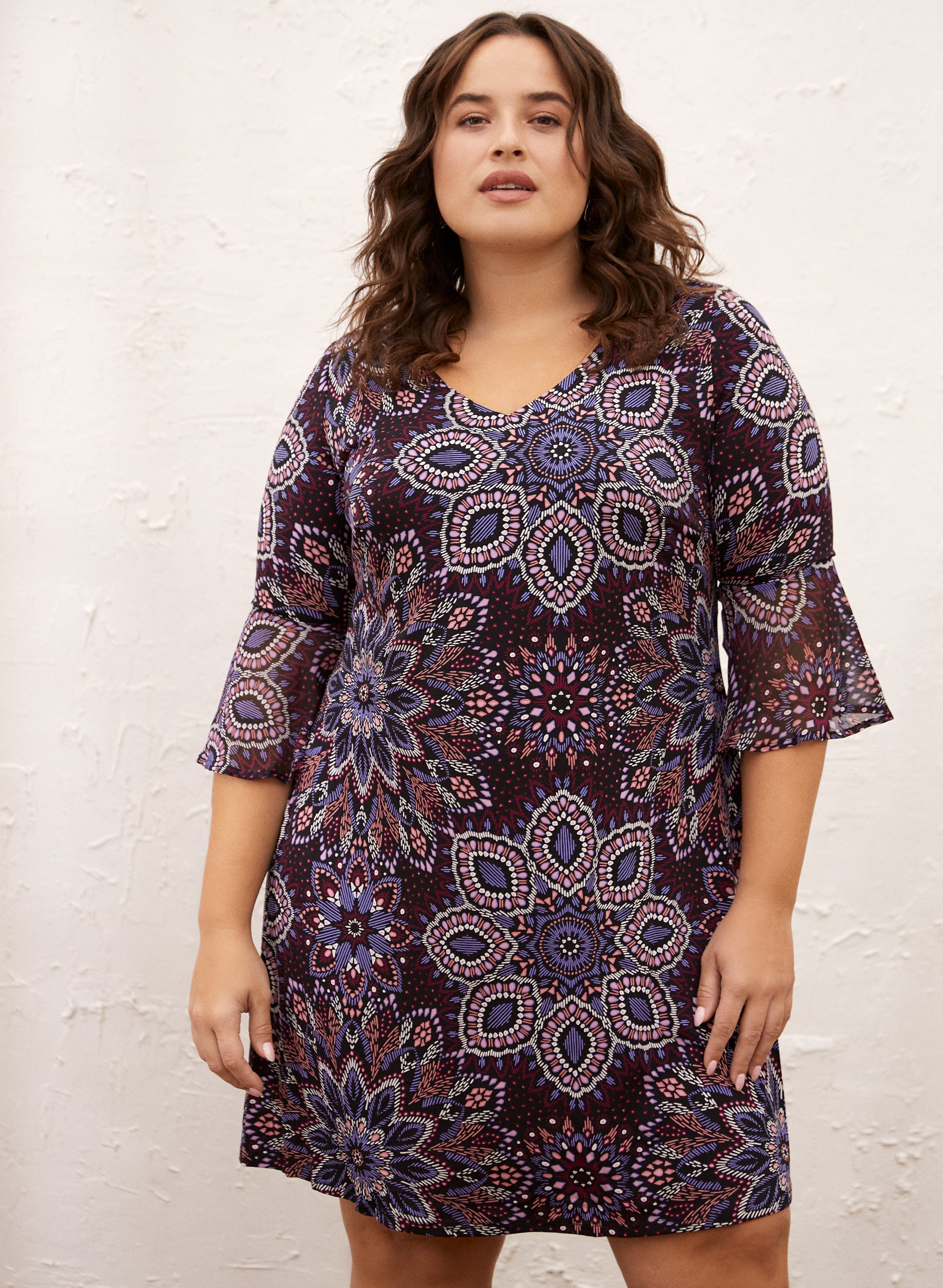 chinese dress ladies Medallion Print Dress