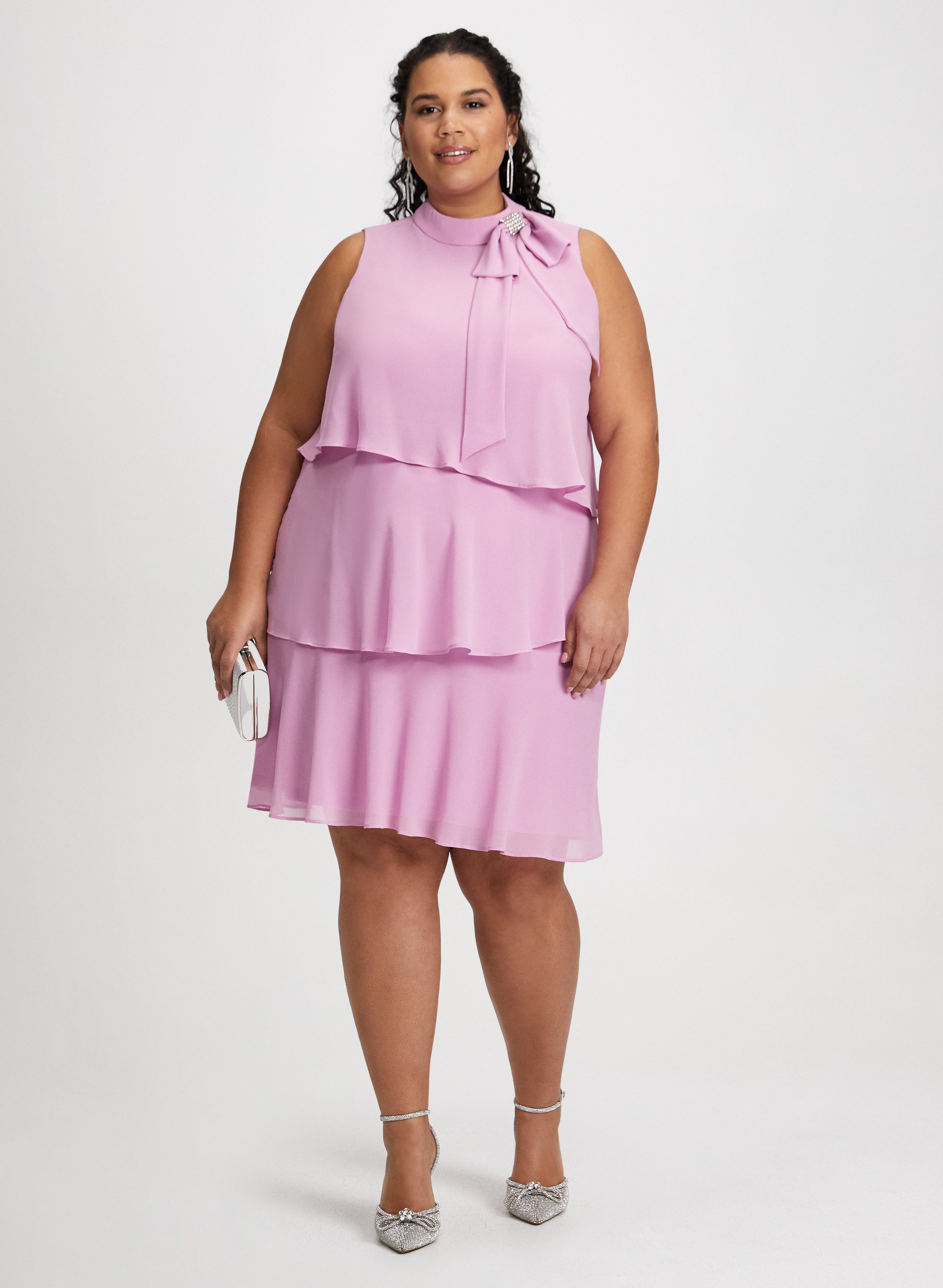 Cheap plus size pink deals dresses