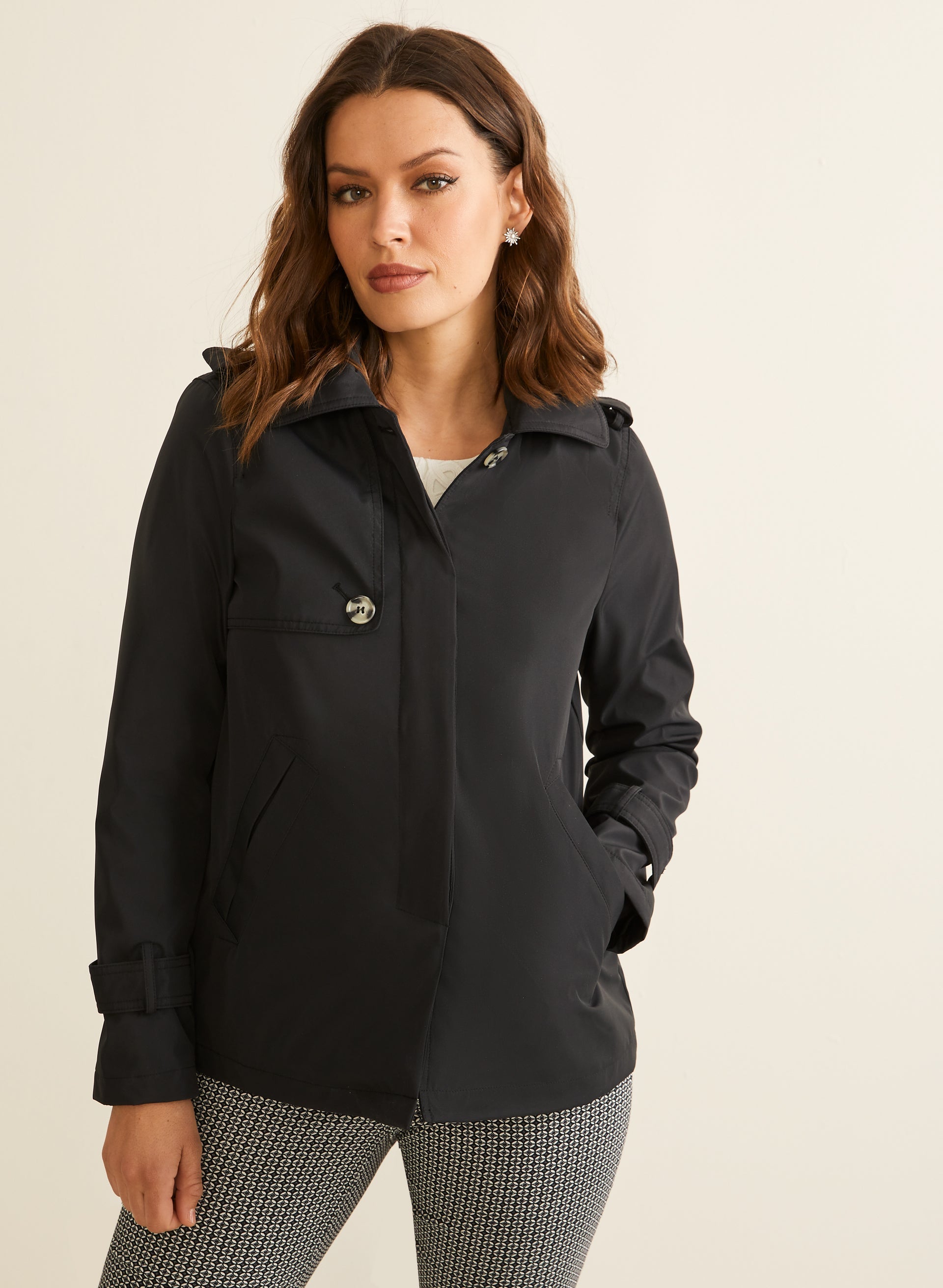 Novelti Hooded A line Coat