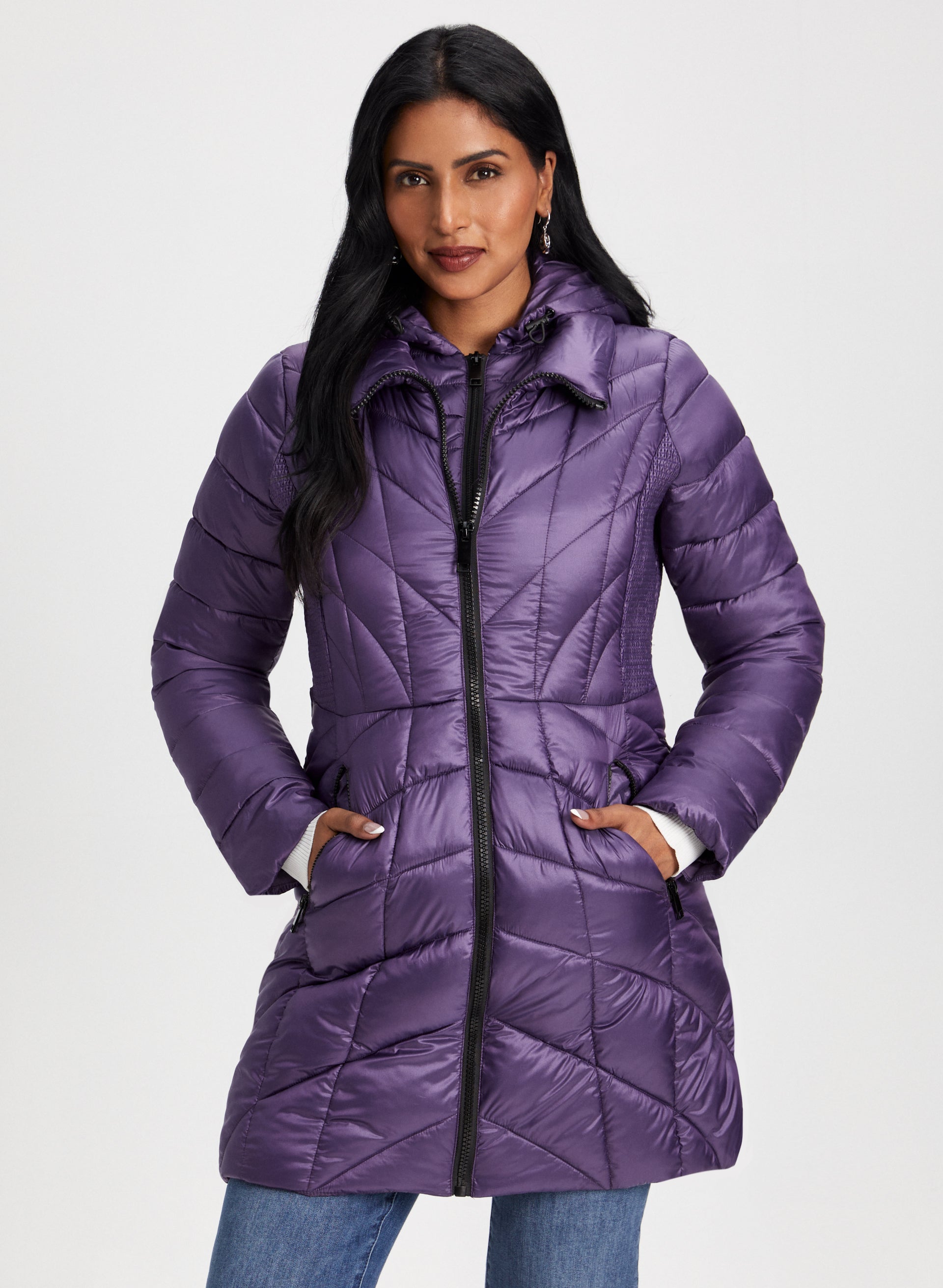 Packable Quilted Vegan Down Coat