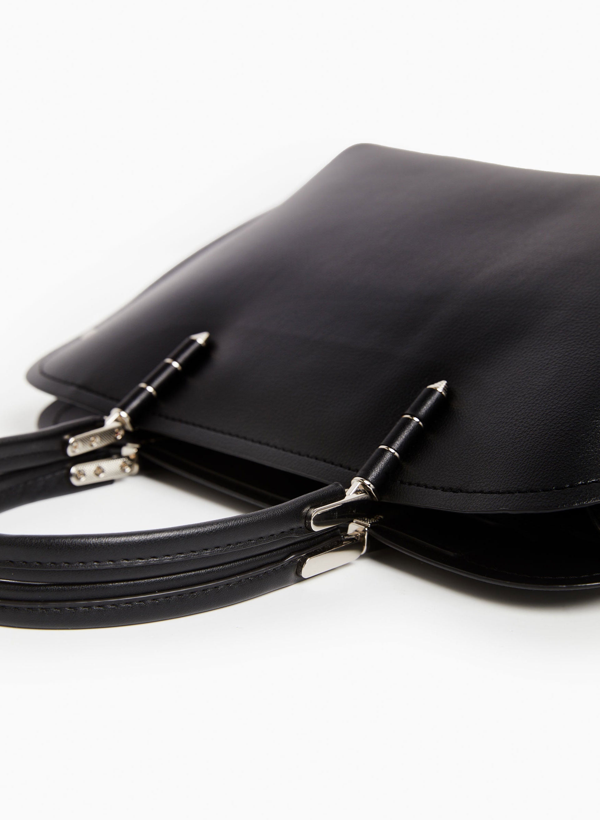 Leather square bag shop