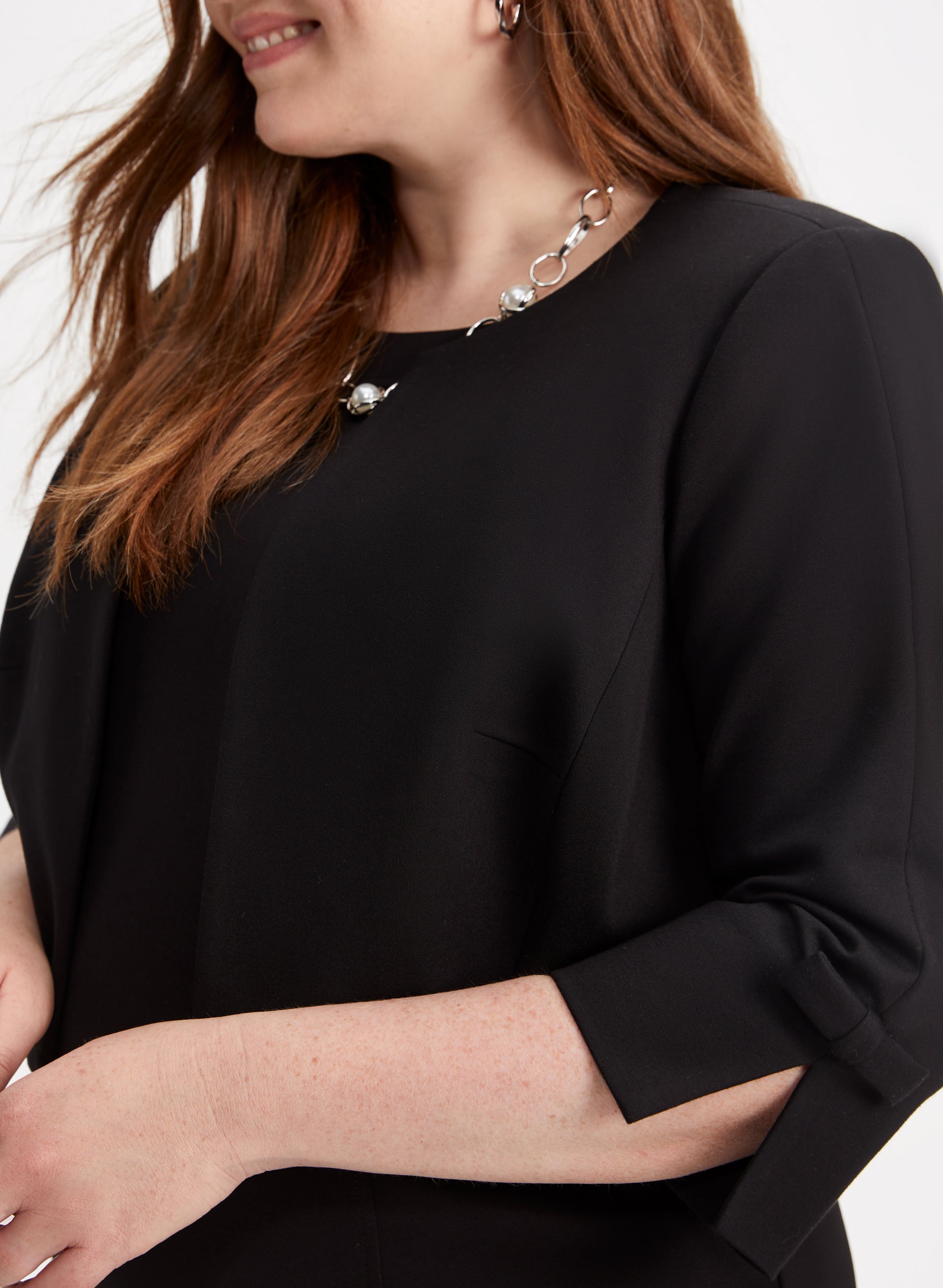 Black short sleeve bolero sale