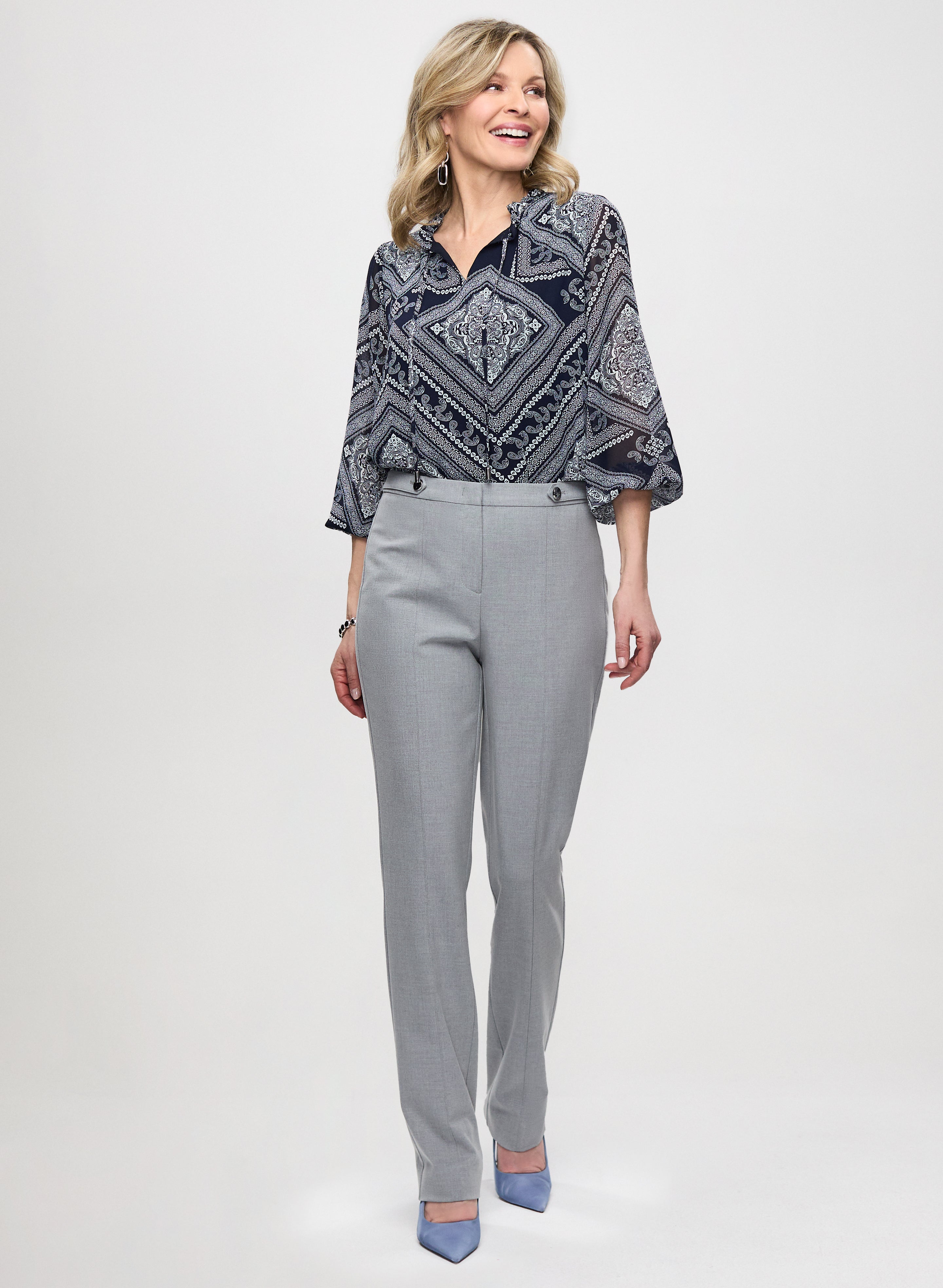 Gingham stretch pants hot sale