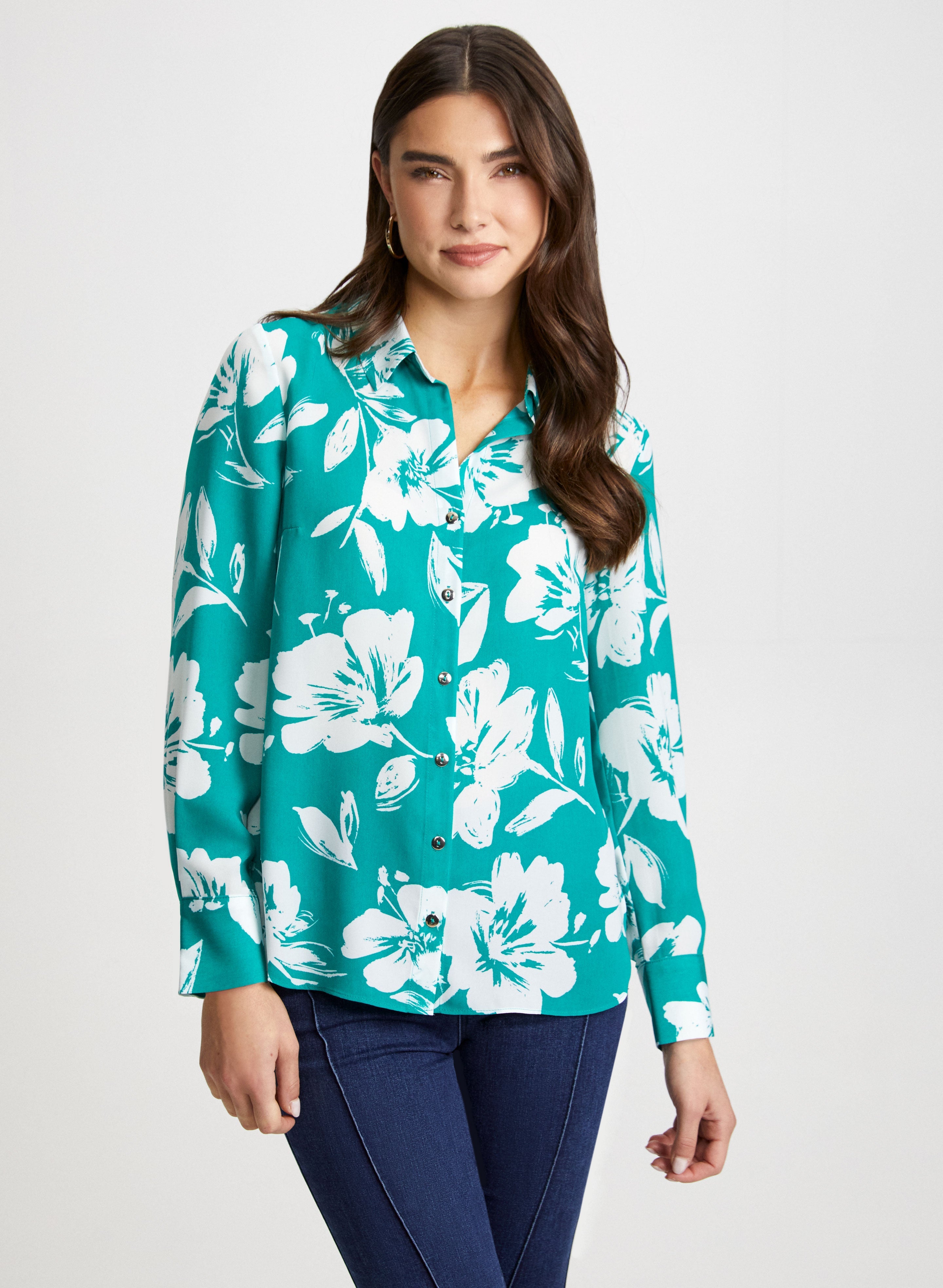 Star of the Grow Floral Longline Blouse